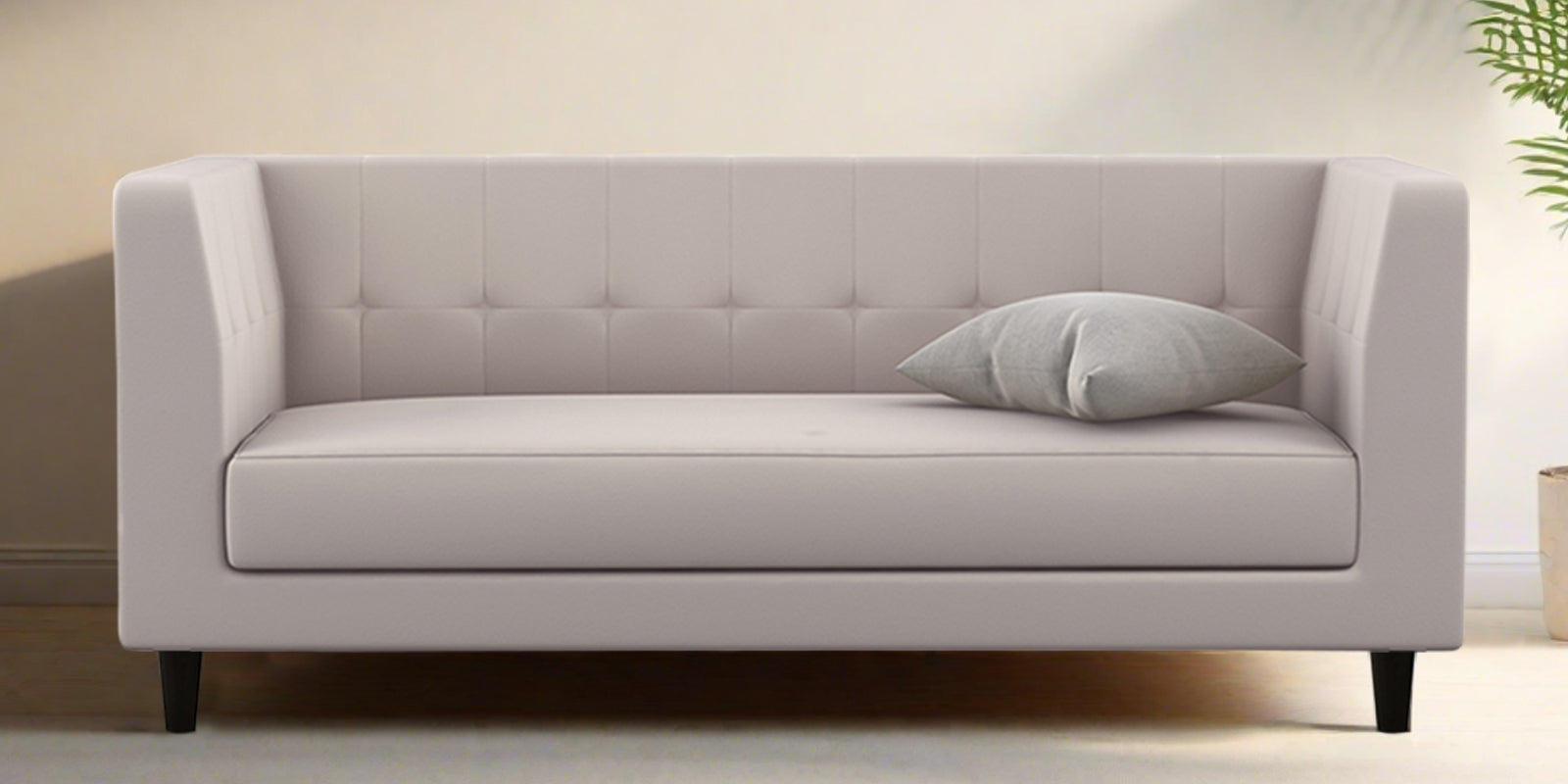 Braulia Velvet 3 Seater Sofa In Camel Beige Colour - Febonic Living