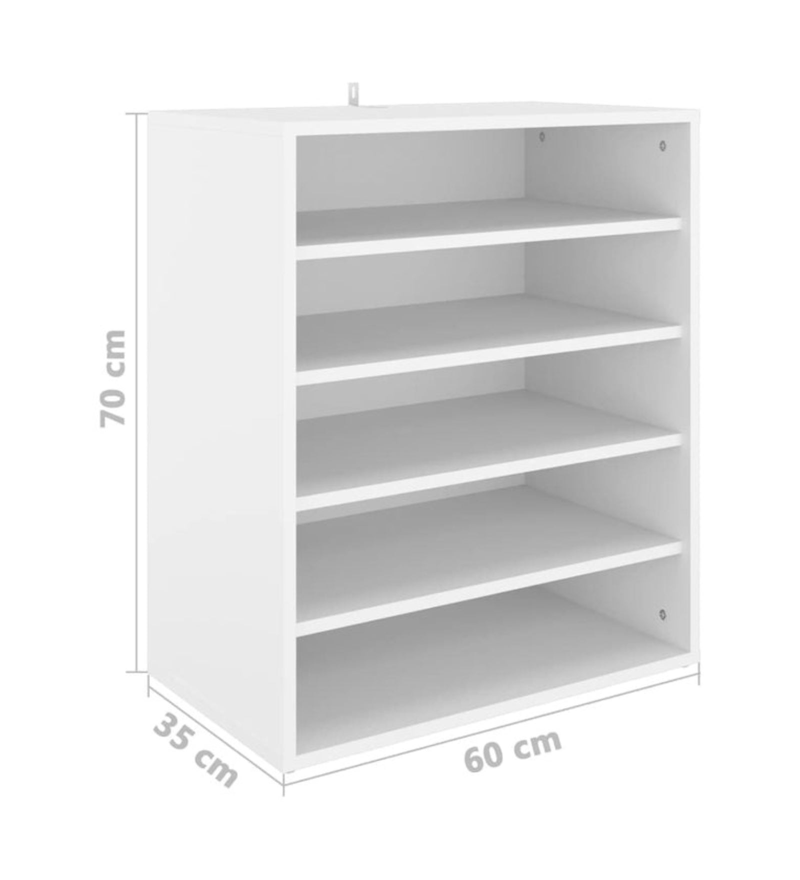 Nayeli Shoe Rack In Frosty White Finish - Febonic Living