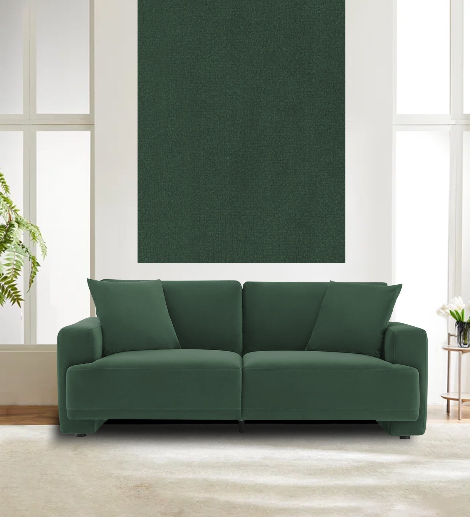 Velvet Mido Fabric Amazon Green 181 Code - Febonic Living