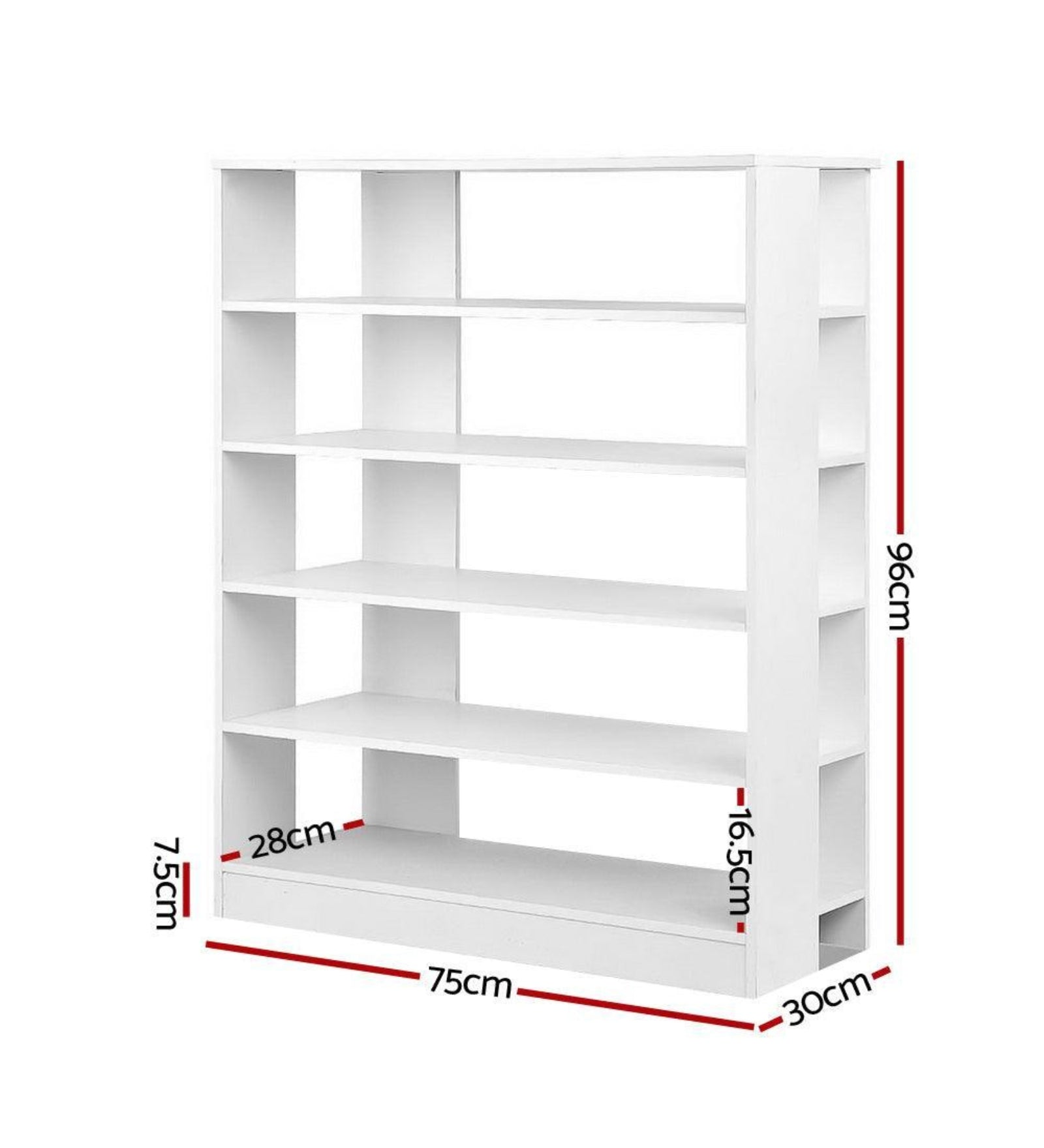 Tary Shoe Rack In Frosty White Finish - Febonic Living
