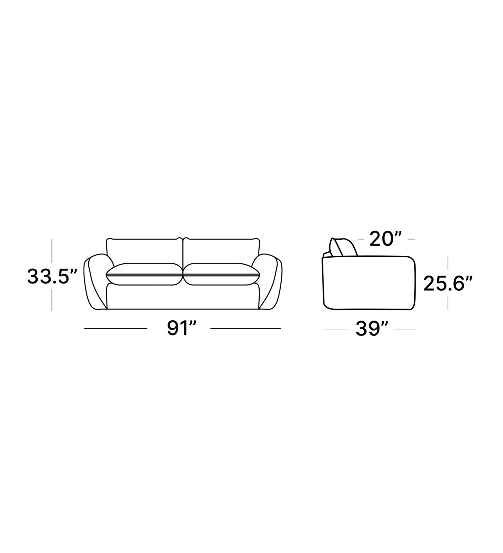 Tony Fabric 3 Seater Sofa In Beige Colour - Febonic Living