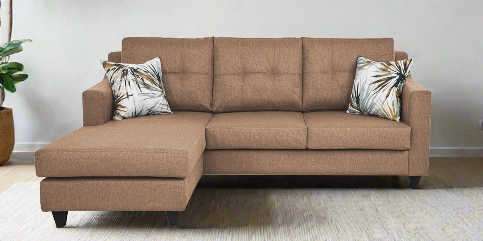 Welly Fabric RHS Sectional Sofa (2+Lounger) In Cosmic Brige Colour - Febonic Living