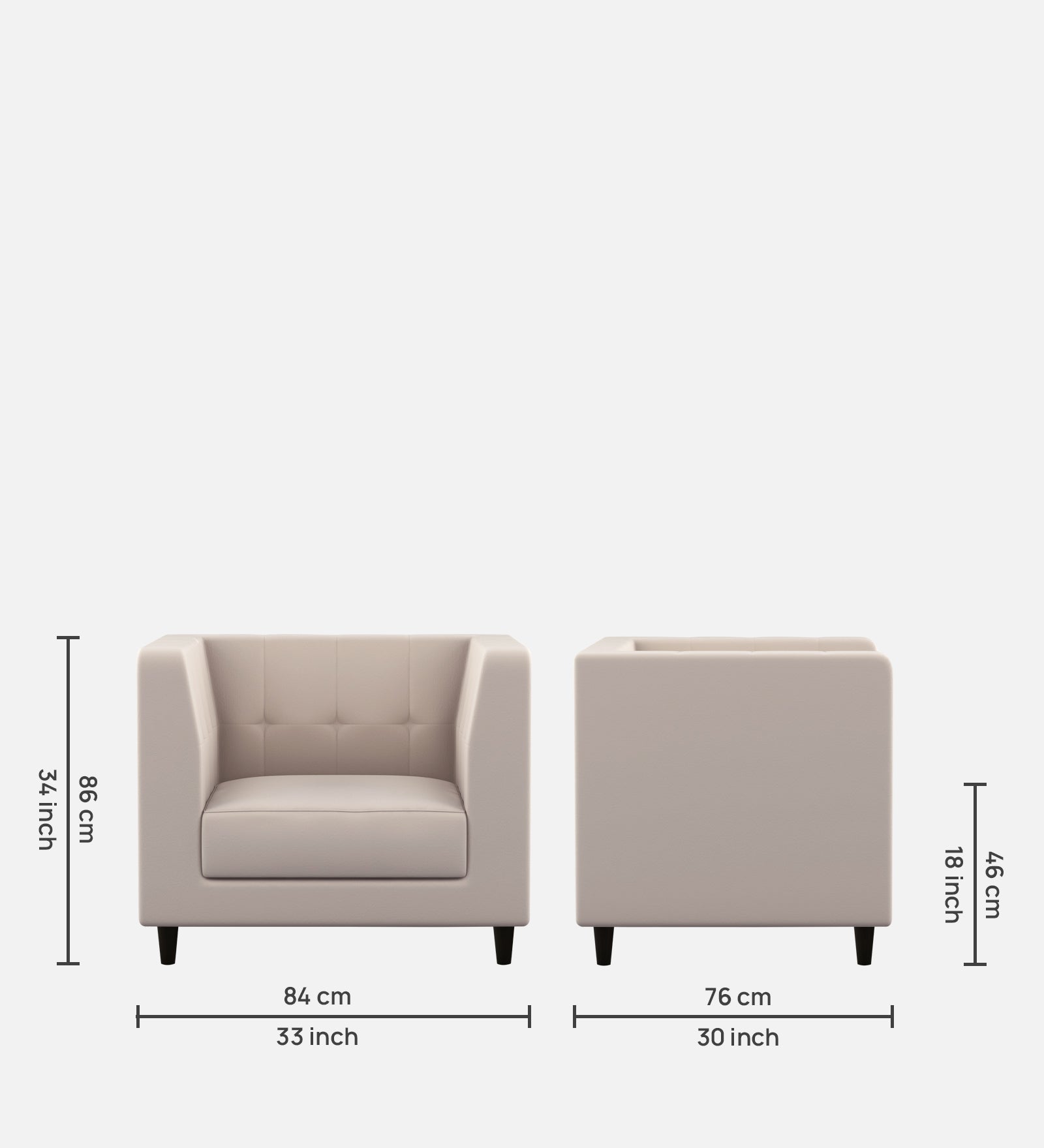 Braulia Velvet 1 Seater Sofa In Camel Beige Colour - Febonic Living