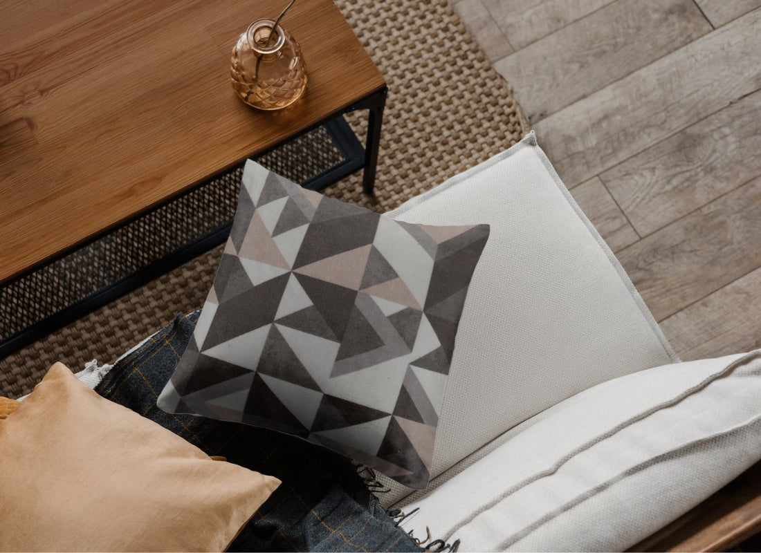 Velvet Digital Printed Fabric Geometric 732 Code - Febonic Living