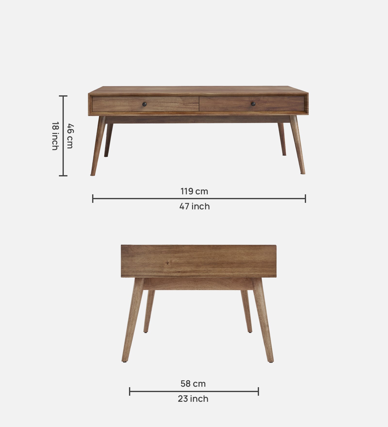 Isa Coffee Table In Oral Walnut Finish - Febonic Living