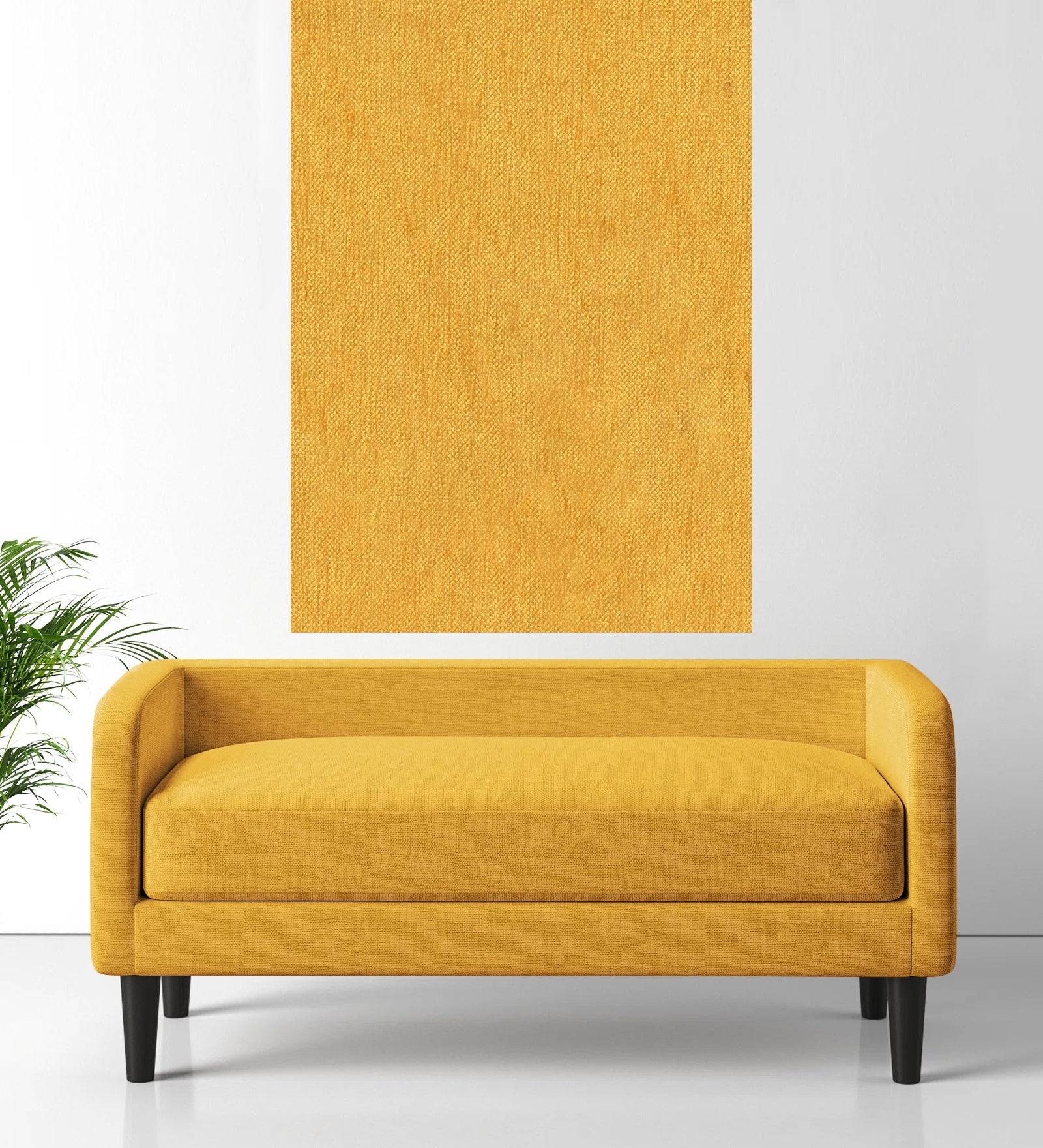 Polycotton Beso Fabric Bold Yellow 147 Code - Febonic Living