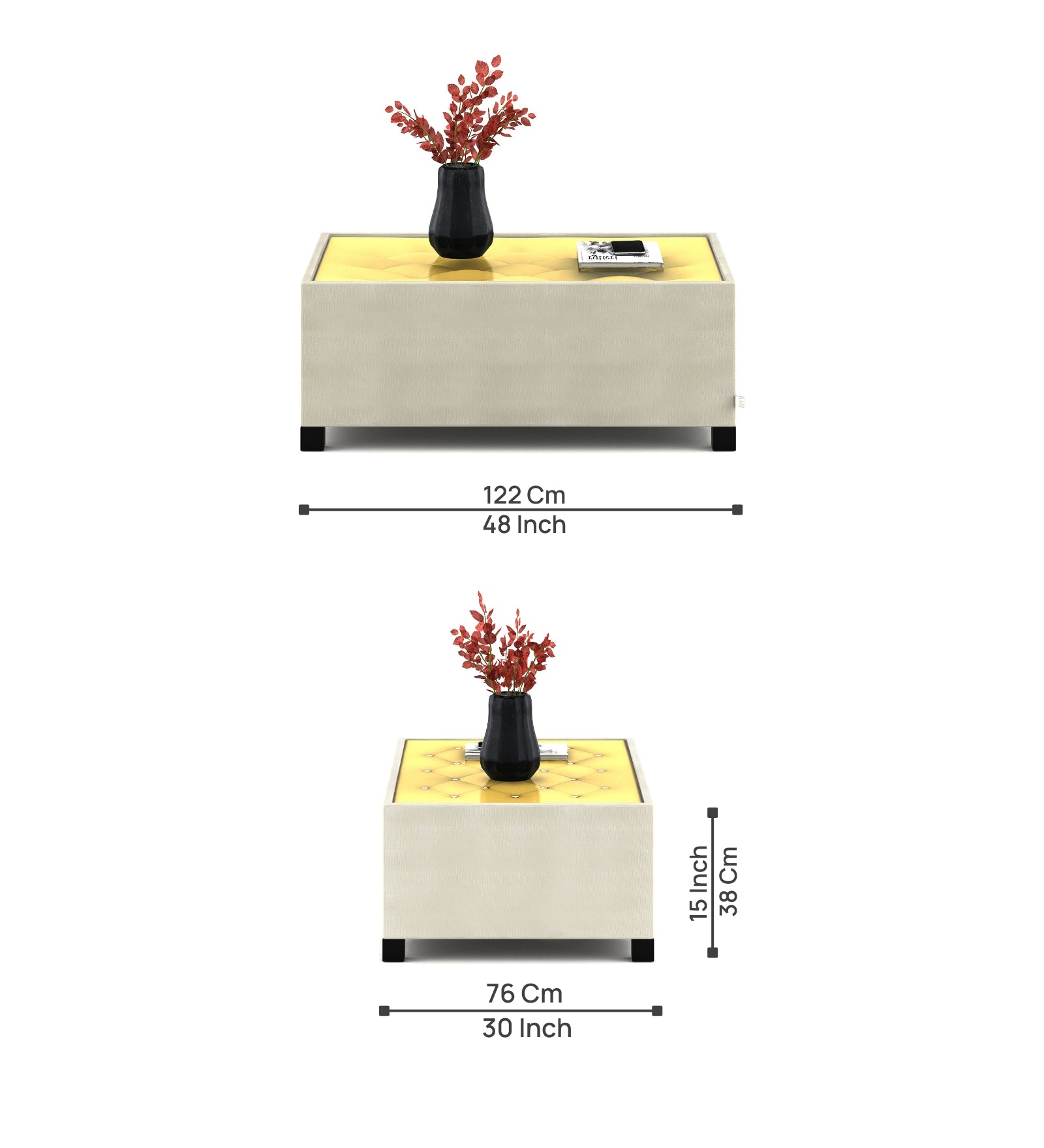 Naye Coffee Table In Beige Colour - Febonic Living