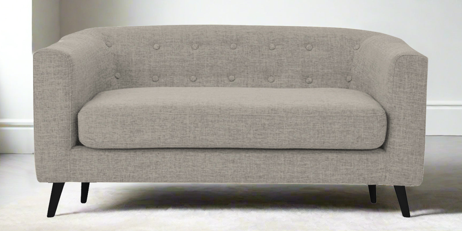 Casper Fabric 2 Seater Sofa In Ash Grey Colour - Febonic Living