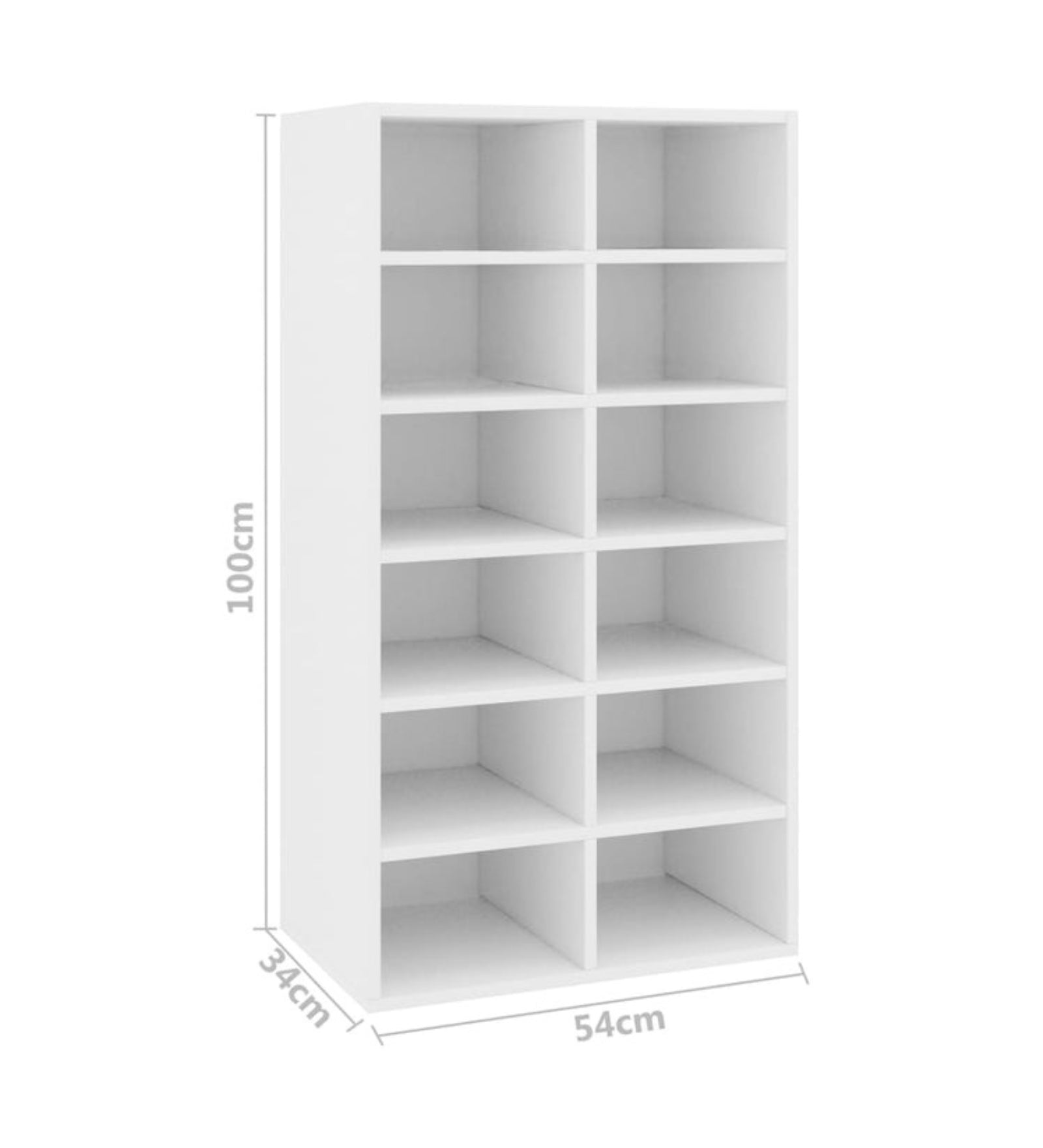 Sayir Shoe Rack In Frosty White Finish - Febonic Living