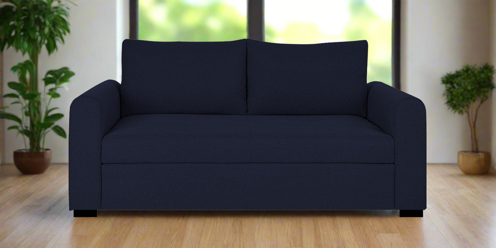 Sigma Fabric 2 Seater Sofa In Royal Blue Colour