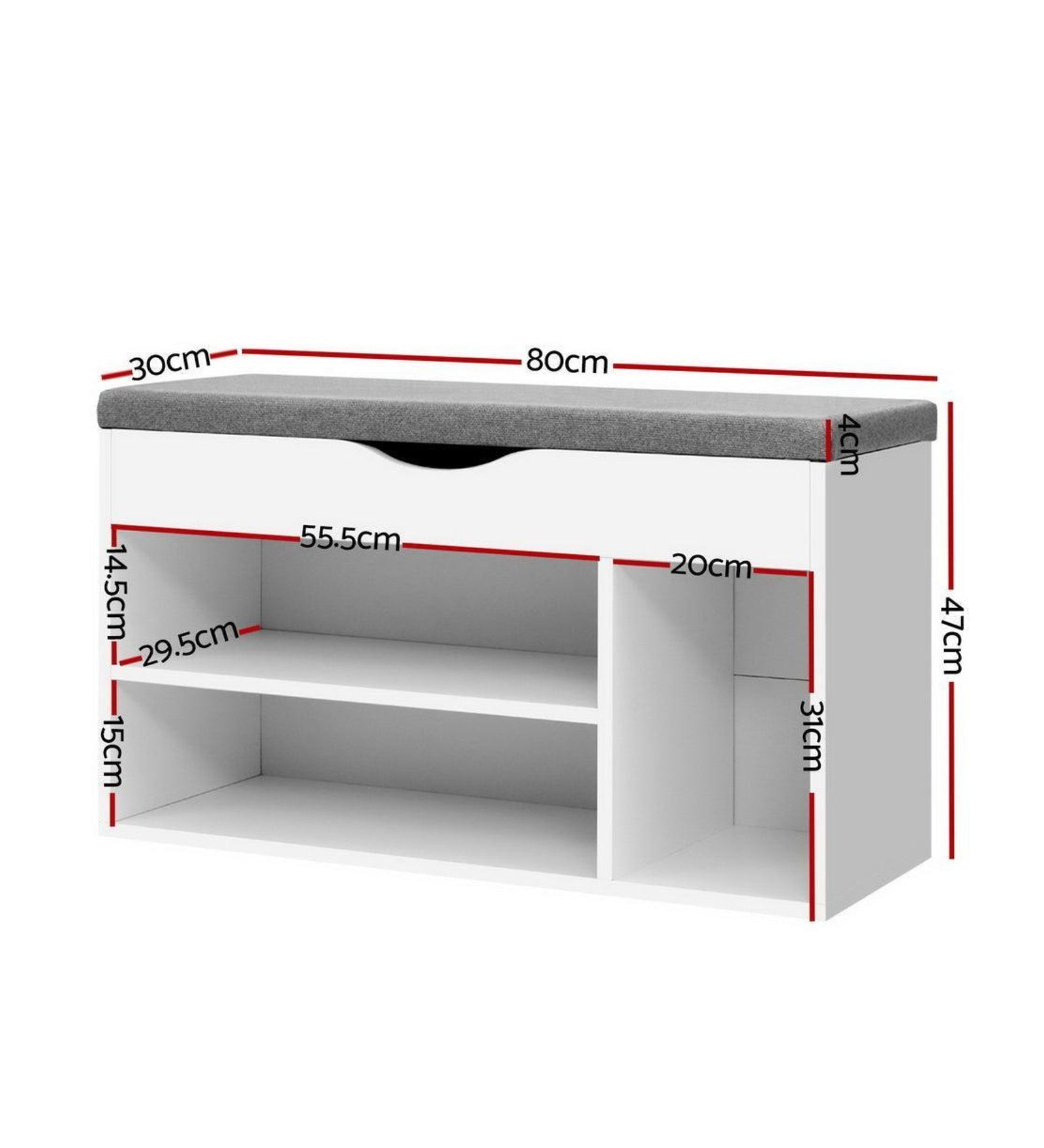 Jayric Shoe Rack In Frosty White Finish - Febonic Living