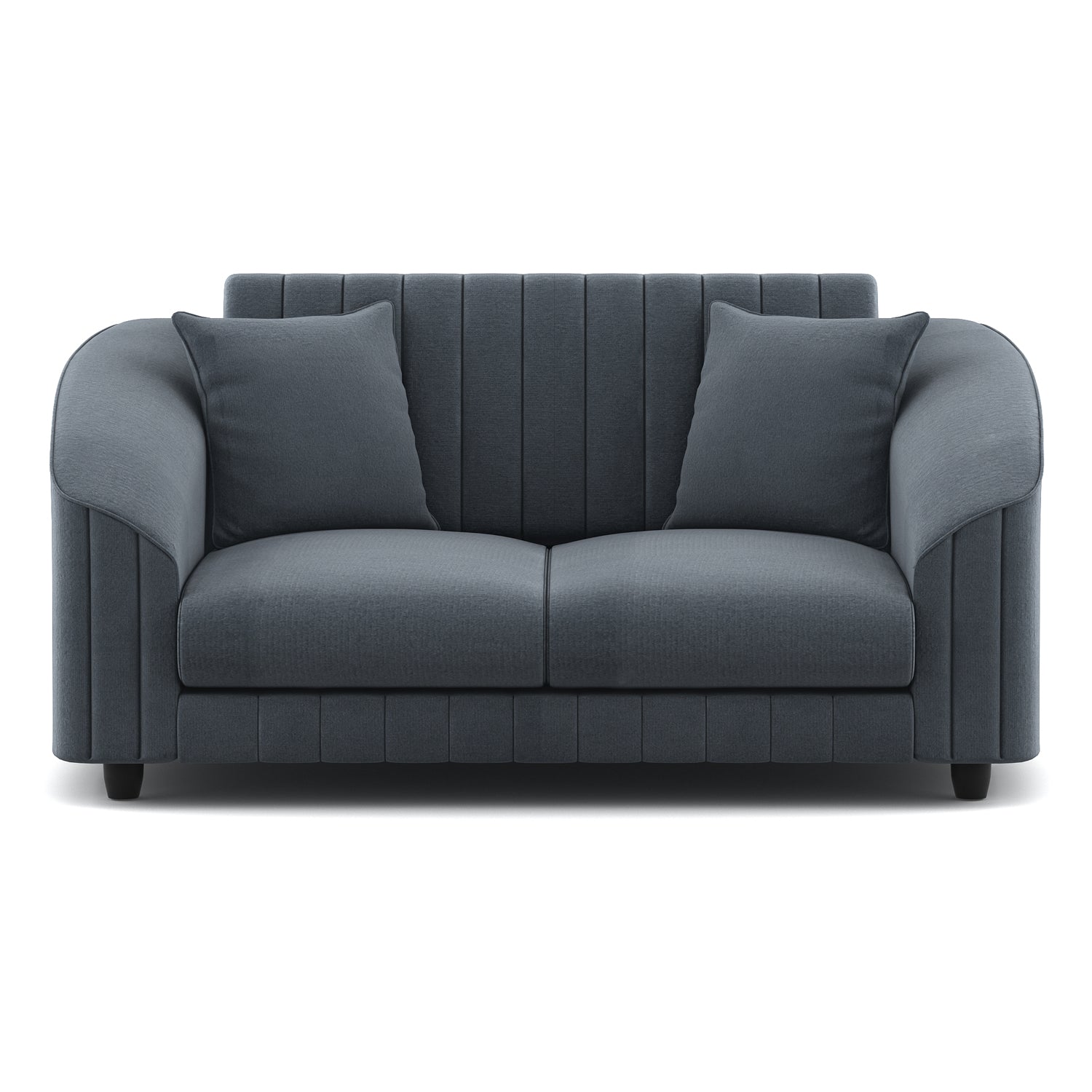 Bubu Velvet 2 Seater Sofa In Pupple Grey Colour - Febonic Living