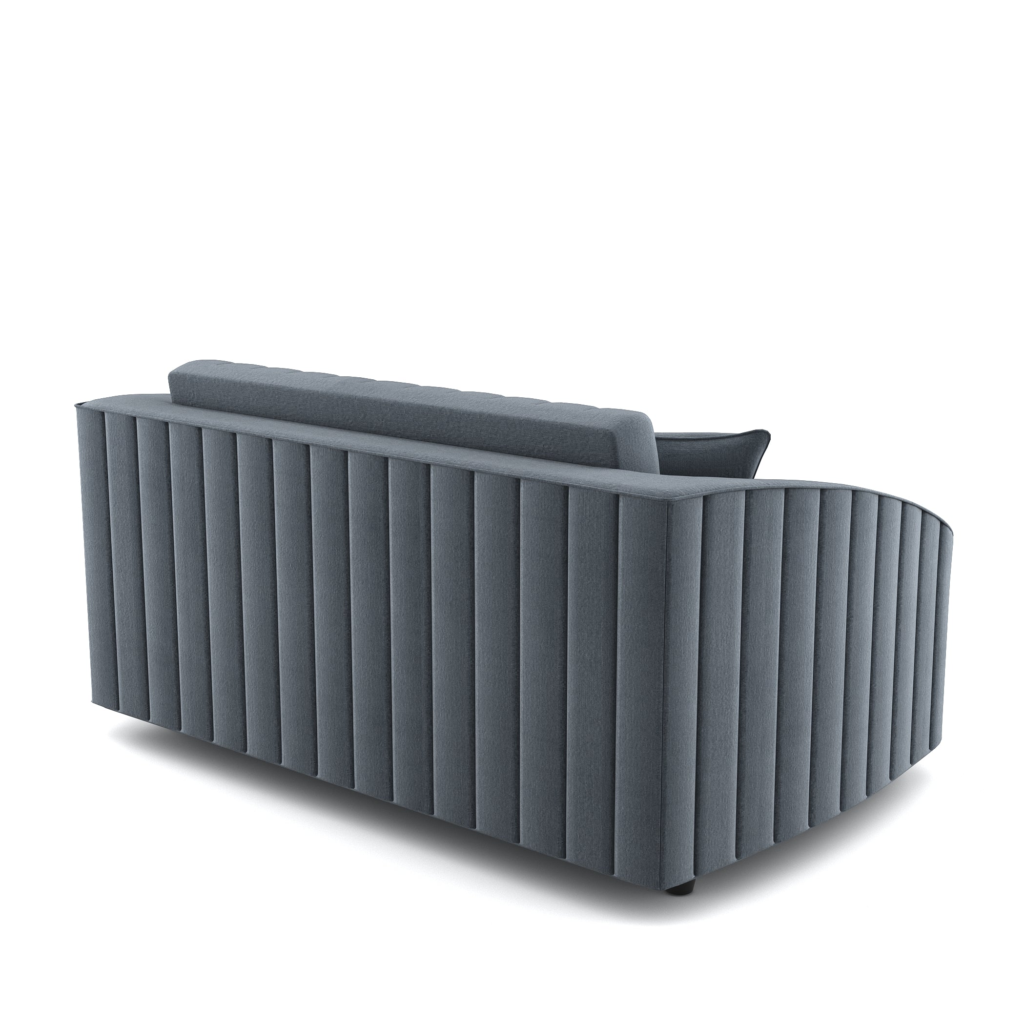 Bubu Velvet 2 Seater Sofa In Pupple Grey Colour - Febonic Living