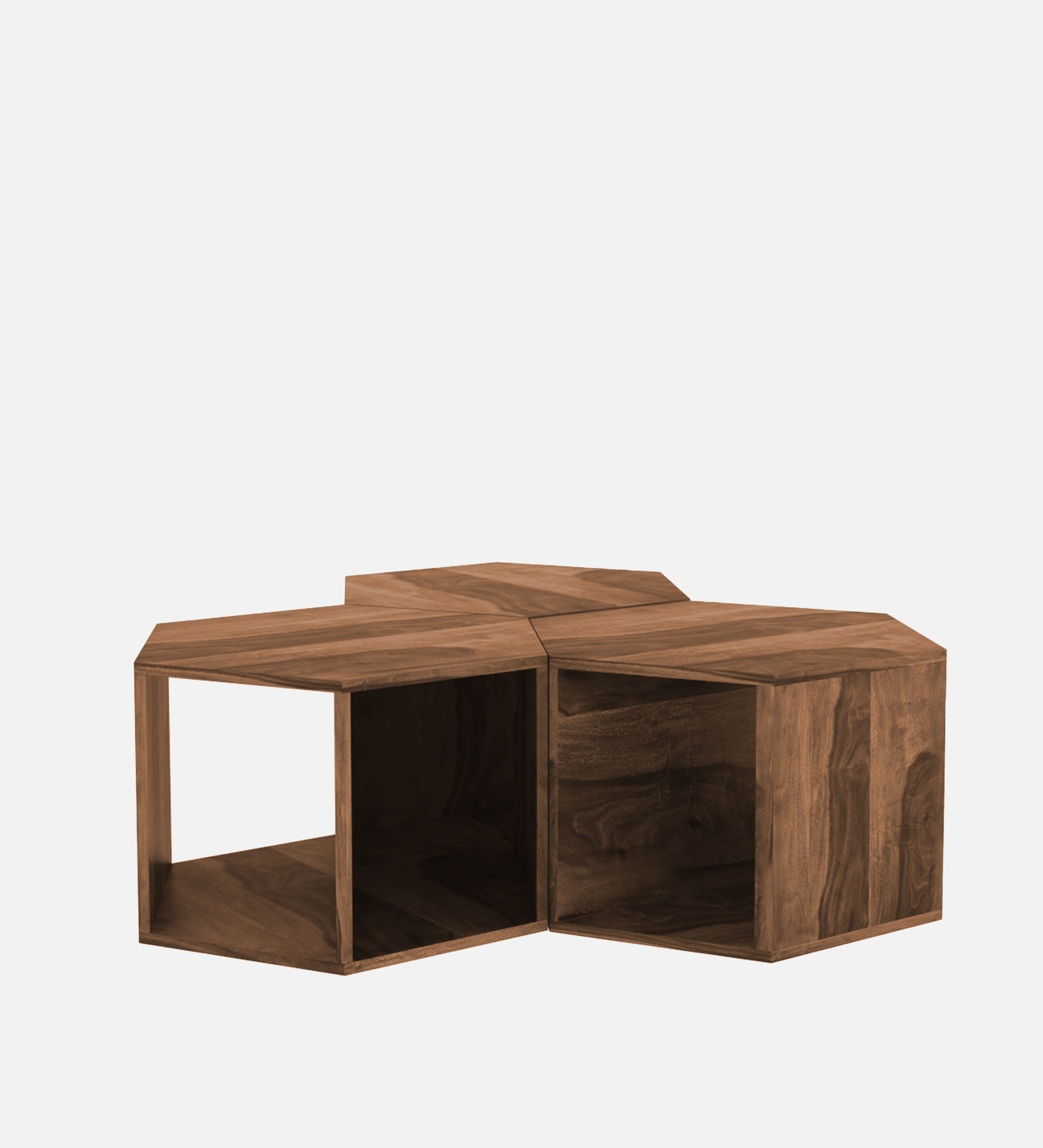Mann Nesting Table In Oral Walnut Finish - Febonic Living