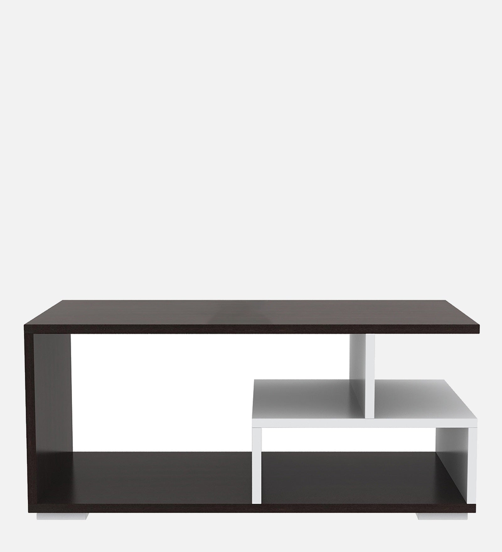 Clove Coffee Table In Dark Walnut & Frosty White Finish - Febonic Living