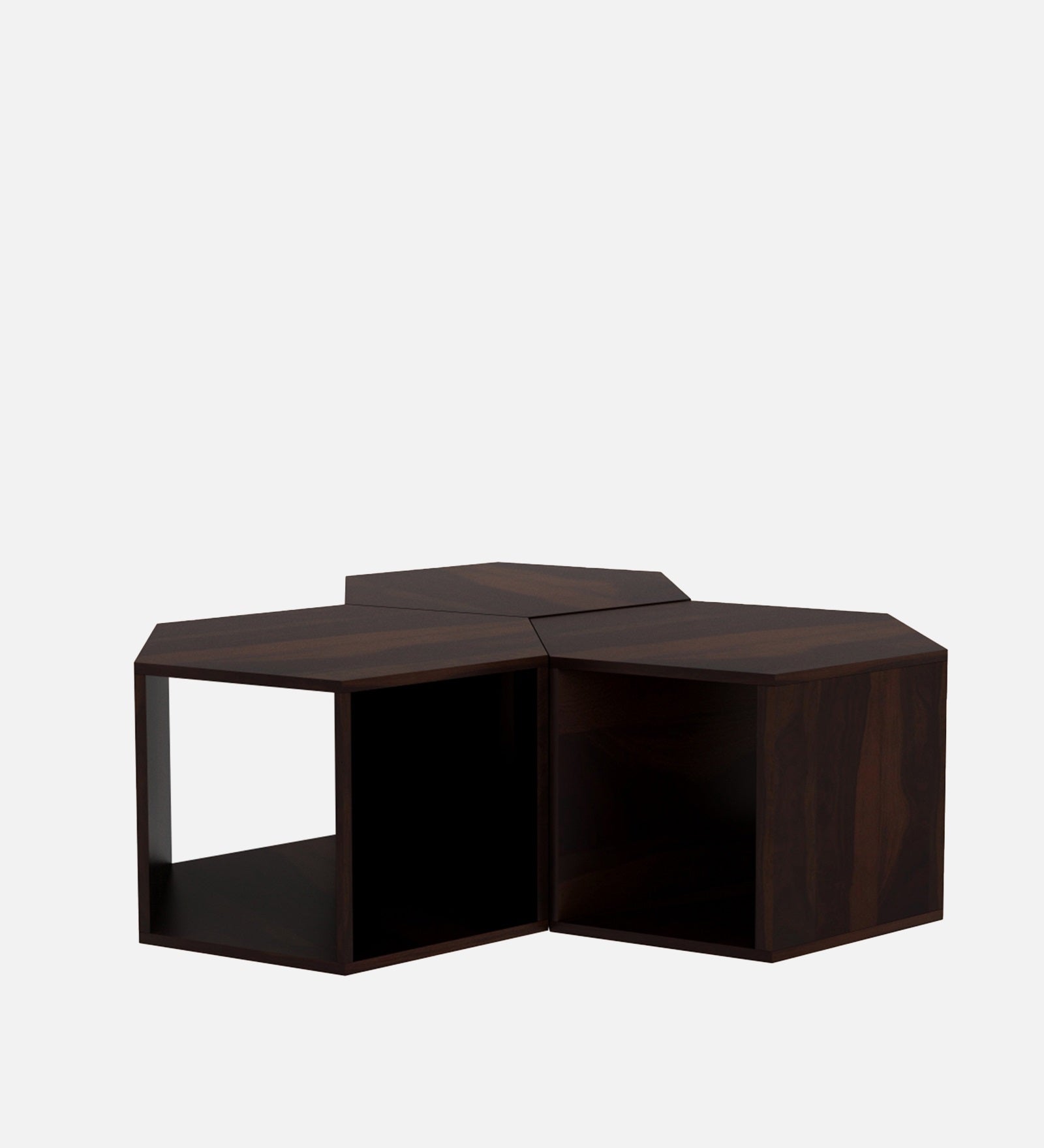 Mann Nesting Table In Dark Walnut Finish - Febonic Living