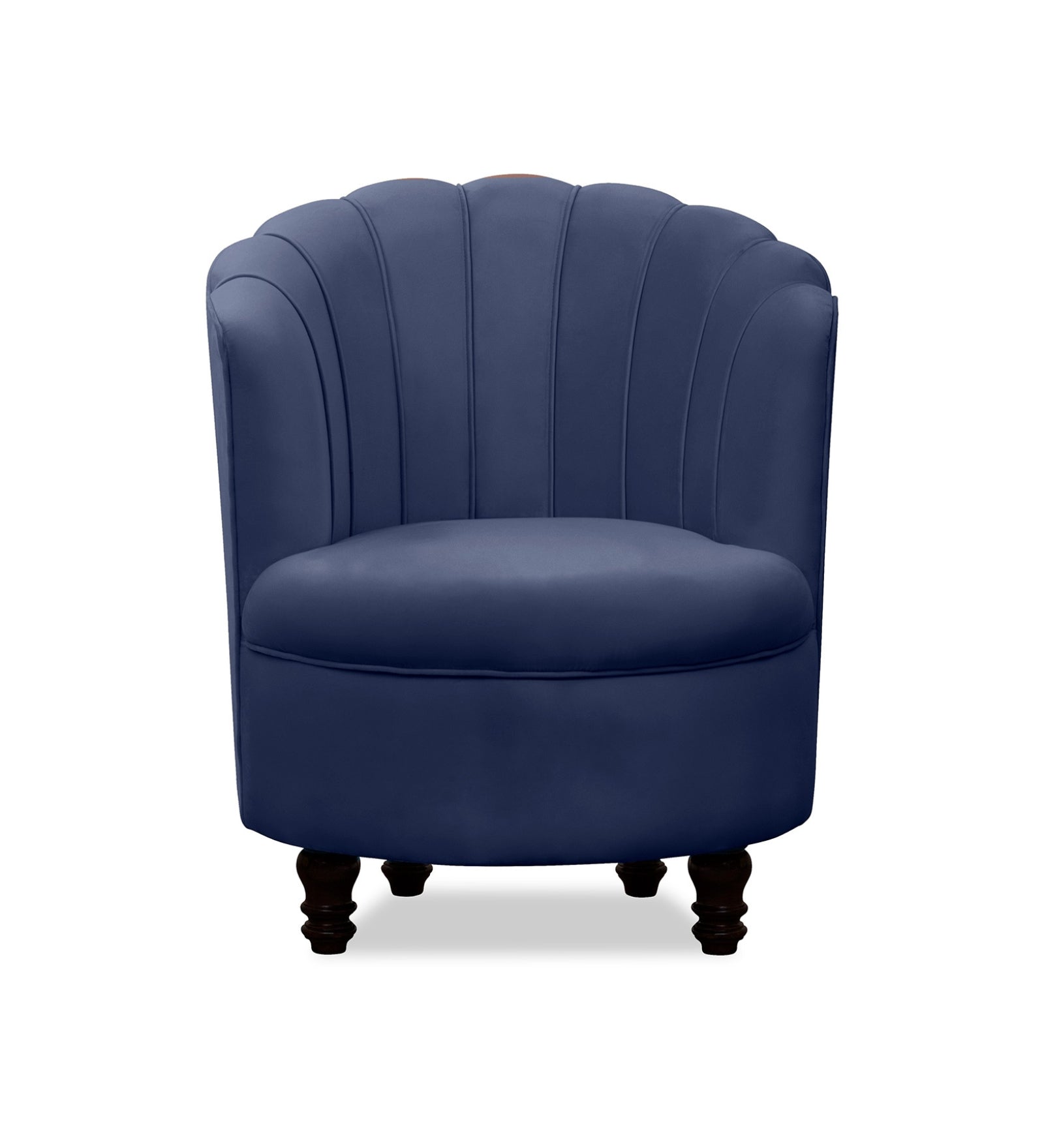 Clark Velvet Slipper Chair in Imperial Blue Colour - Febonic Living