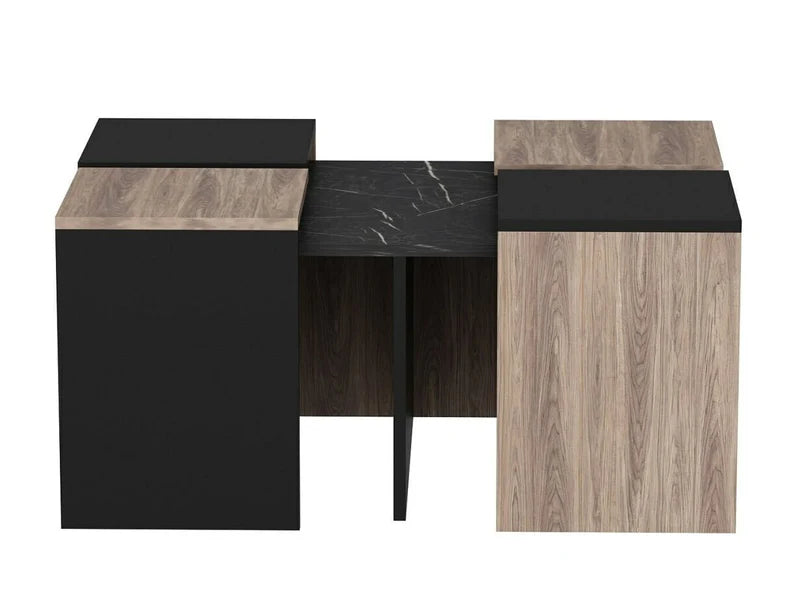 Ruvik Nesting Table In Wenge Finish - Febonic Living