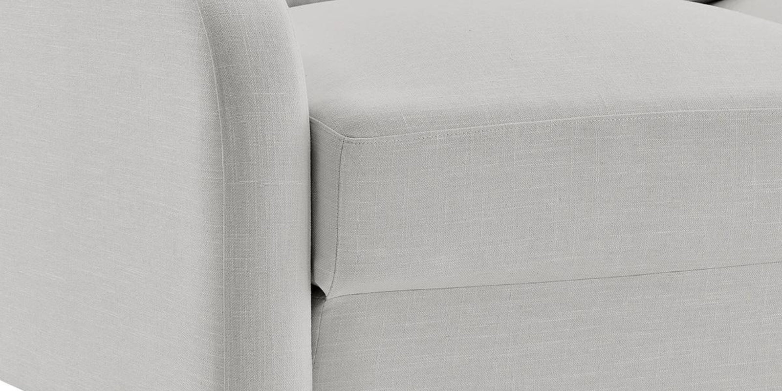 Rosa Fabric 3 Seater Foldable Sofa Cum Bed In Lit Grey Colour - Febonic Living
