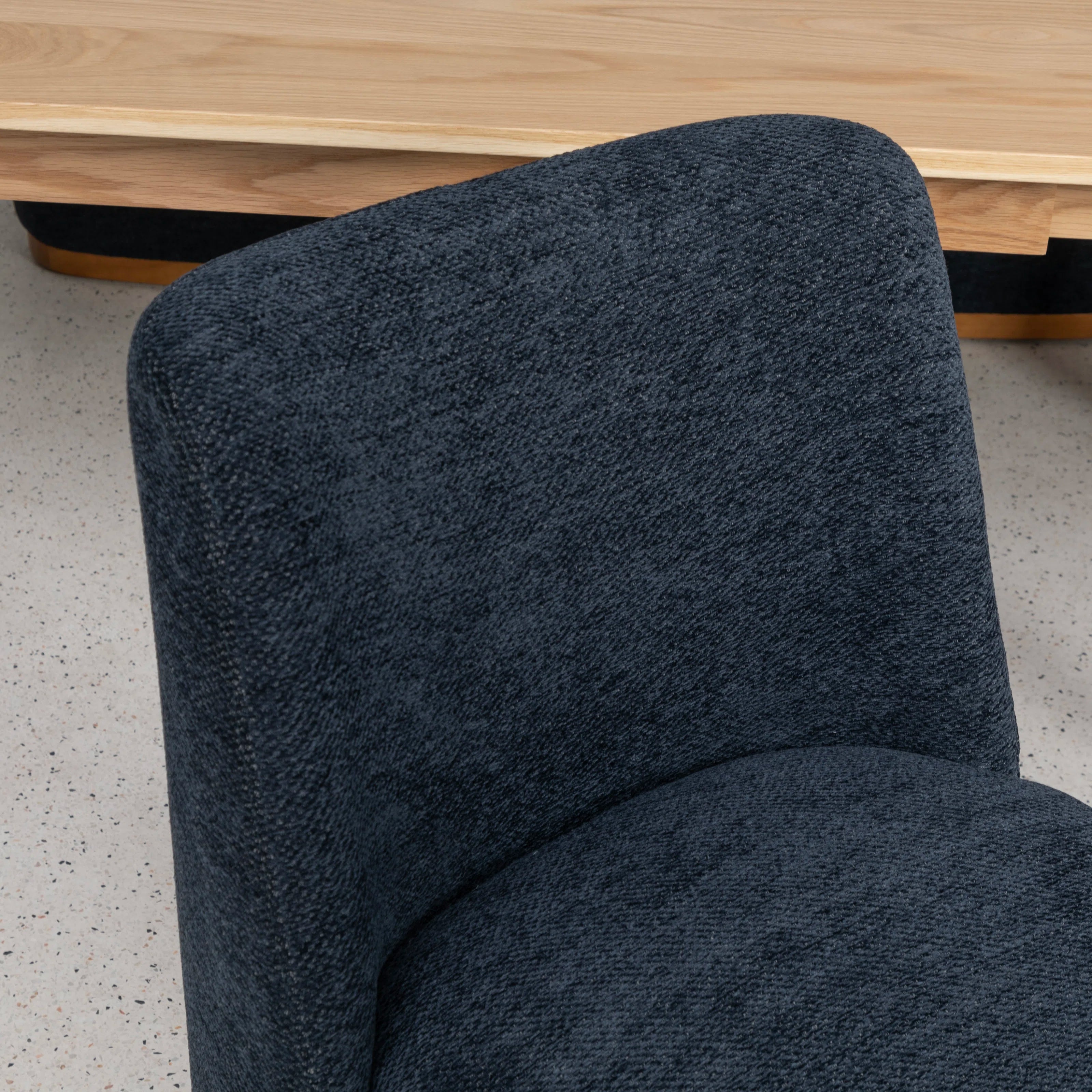 Borik Fabric Dining Chair In Blue Colour (Set of 4)