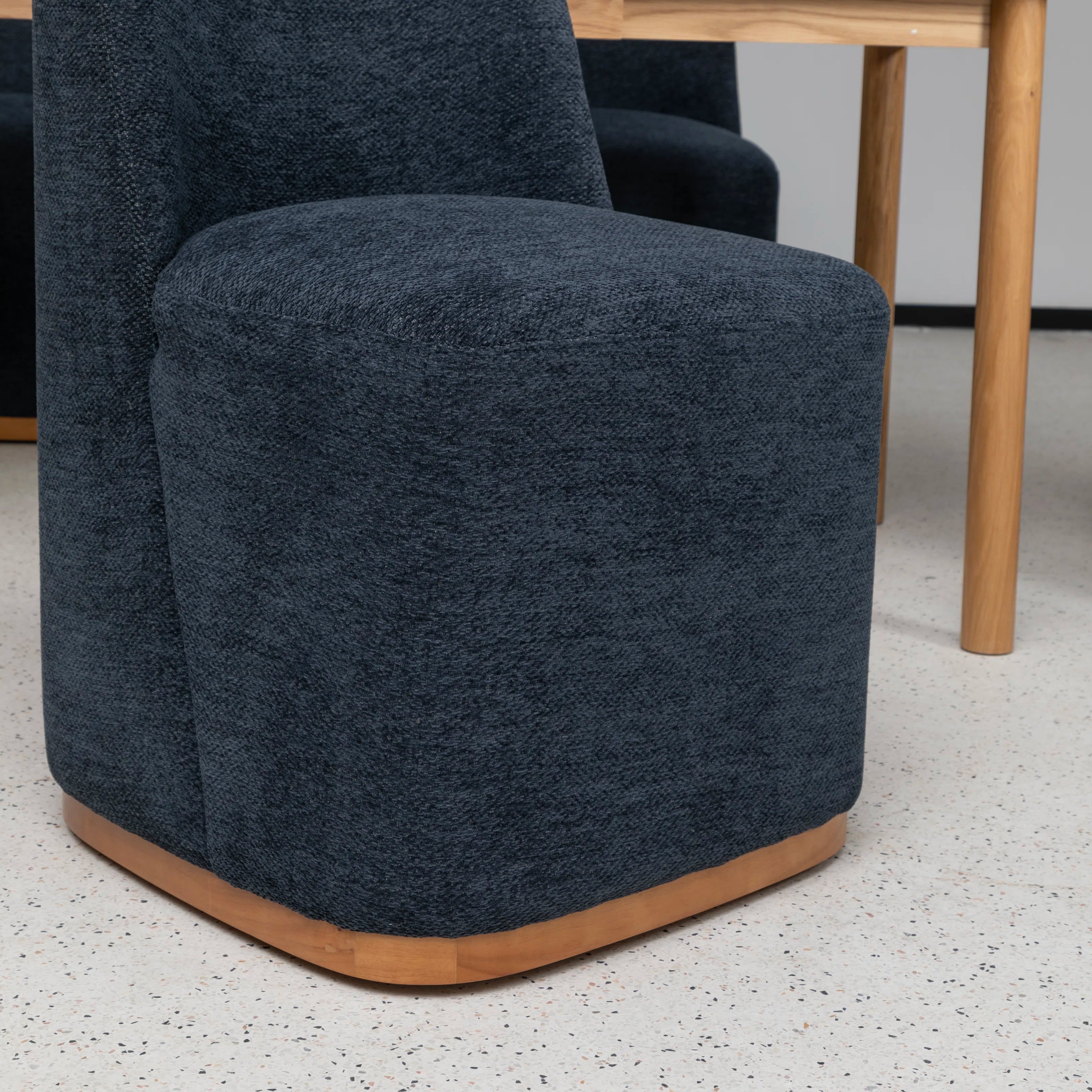 Borik Fabric Dining Chair In Blue Colour (Set of 4)