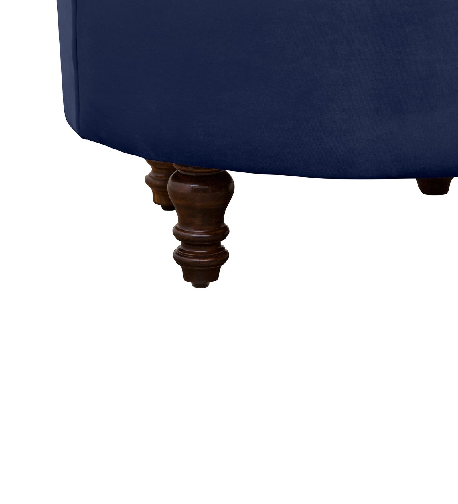Clark Velvet Slipper Chair in Imperial Blue Colour - Febonic Living