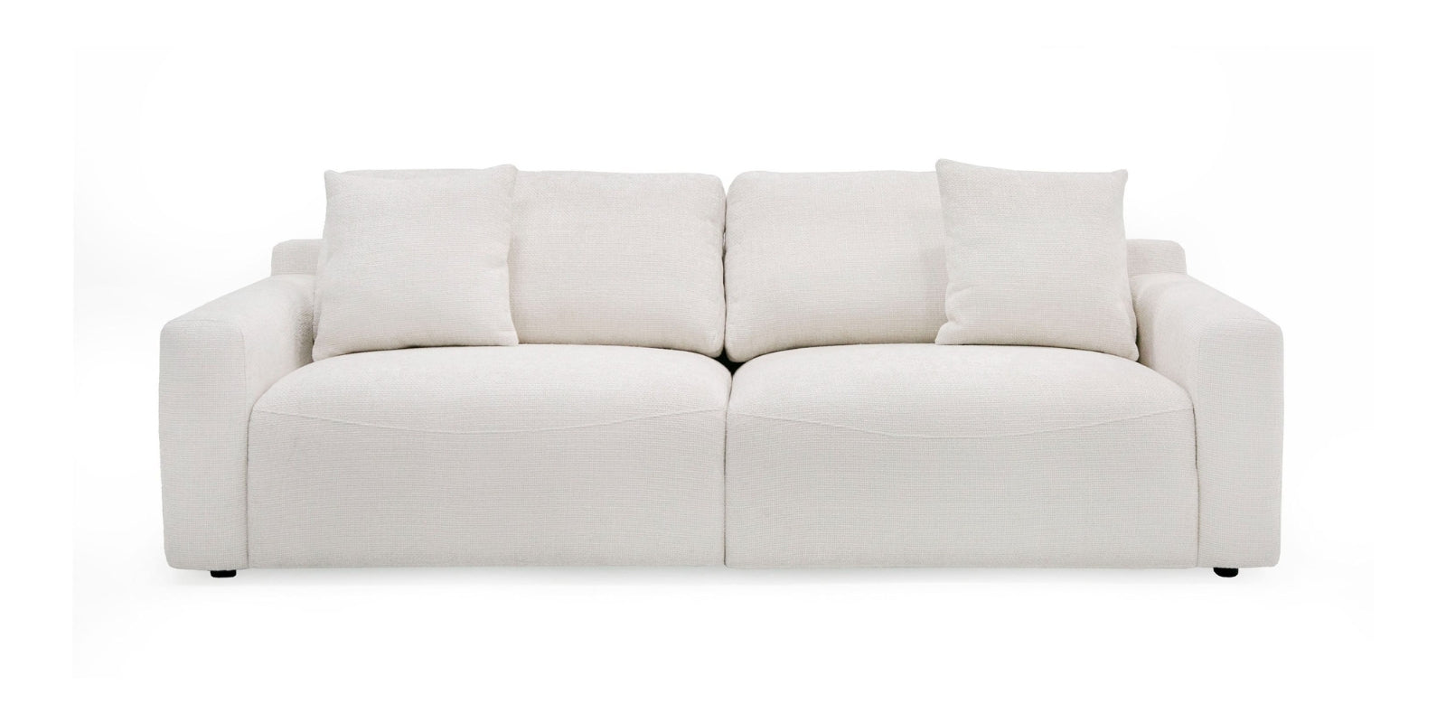 Glory Fabric 3 Seater Sofa In Beige Colour - Febonic Living