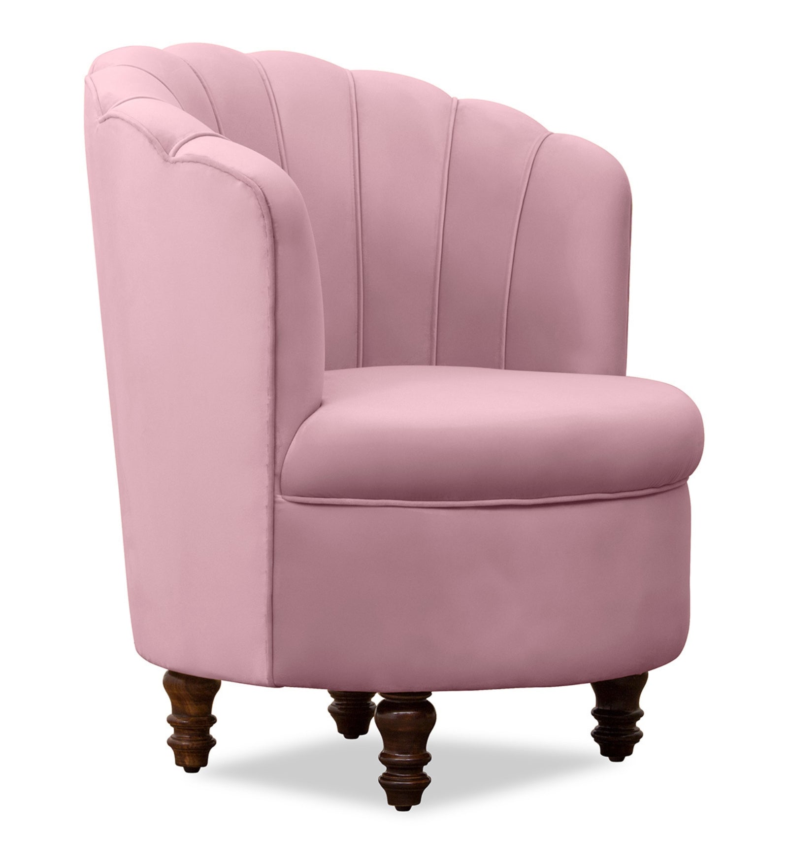 Clark Velvet Slipper Chair in Millennial Pink Colour - Febonic Living