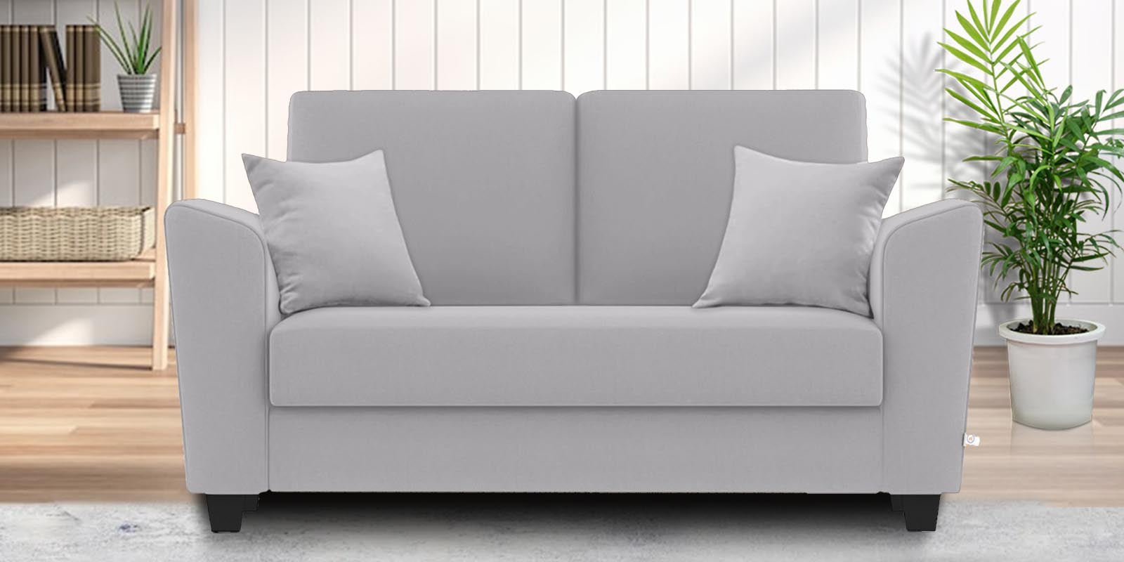 Daku Fabric 2 Seater Sofa In Lit Grey Colour - Febonic Living