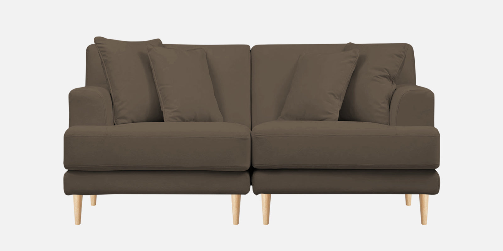 Woody Fabric 2 Seater Sofa In Broco Dust Colour - Febonic Living