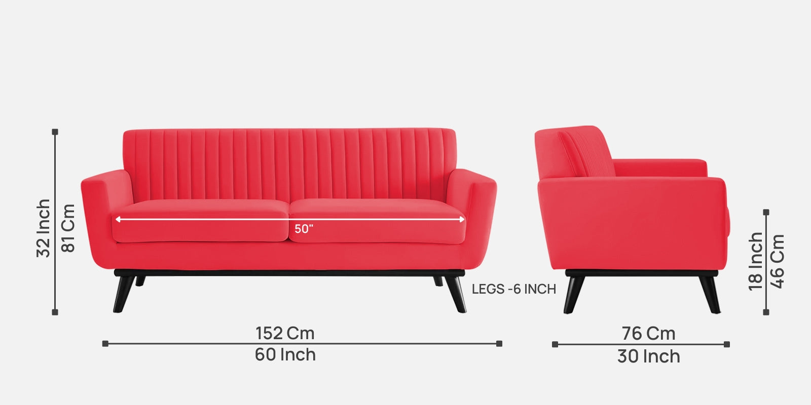 Tucker Velvet 2 Seater Sofa In Ox Blood Maroon Colour - Febonic Living