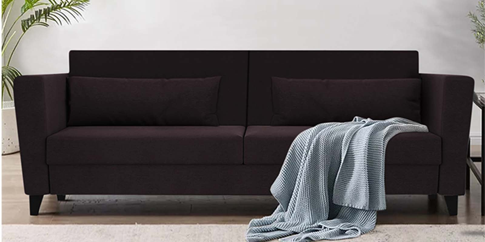 Tokyo Fabric 3 Seater Sofa In Cara Brown Colour - Febonic Living