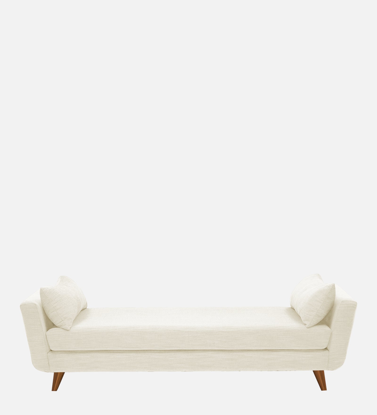 Jasmin Fabric Chaise Lounger In Ivory Cream Colour - Febonic Living