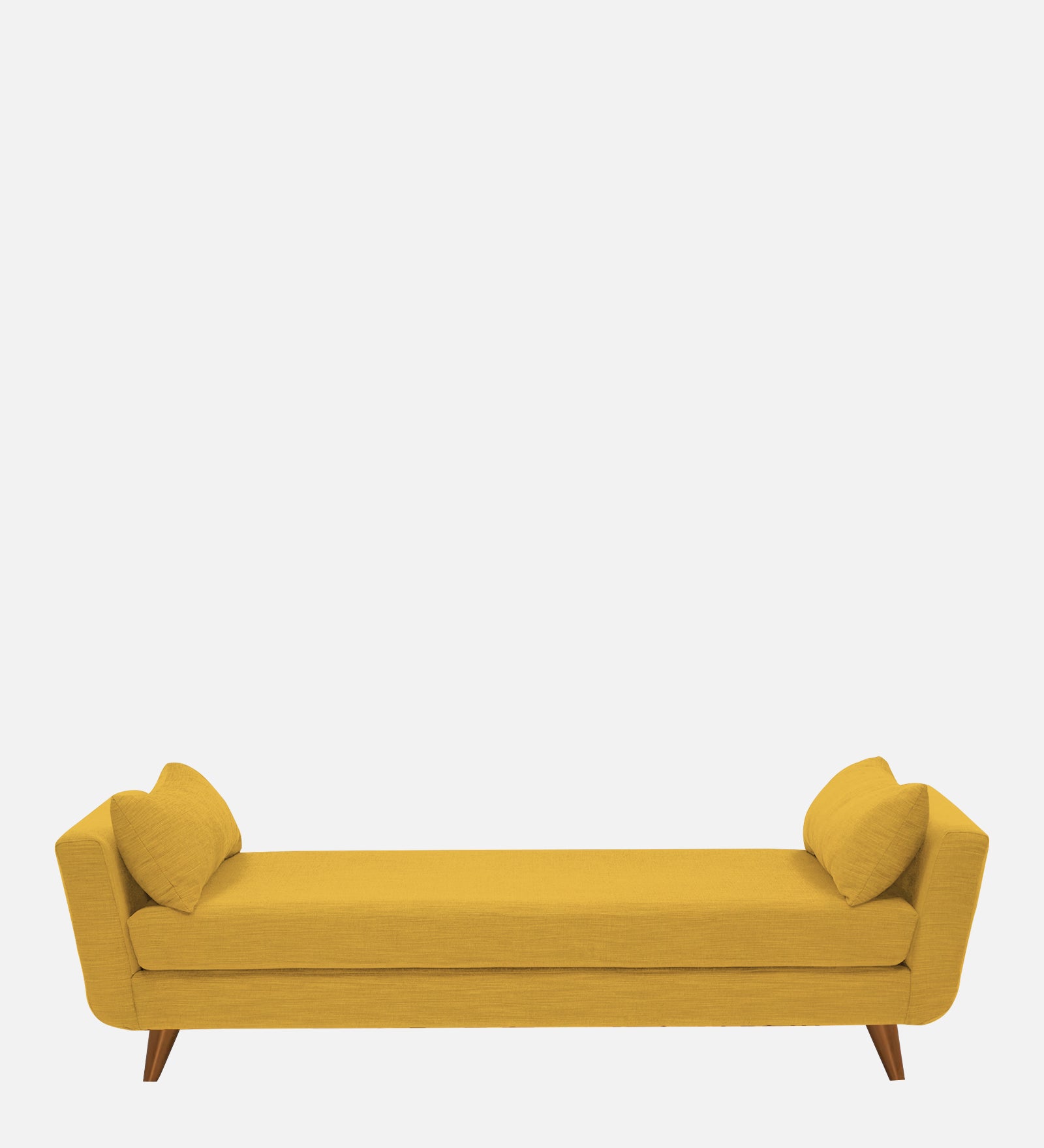 Jasmin Fabric Chaise Lounger In Bold Yellow Colour - Febonic Living
