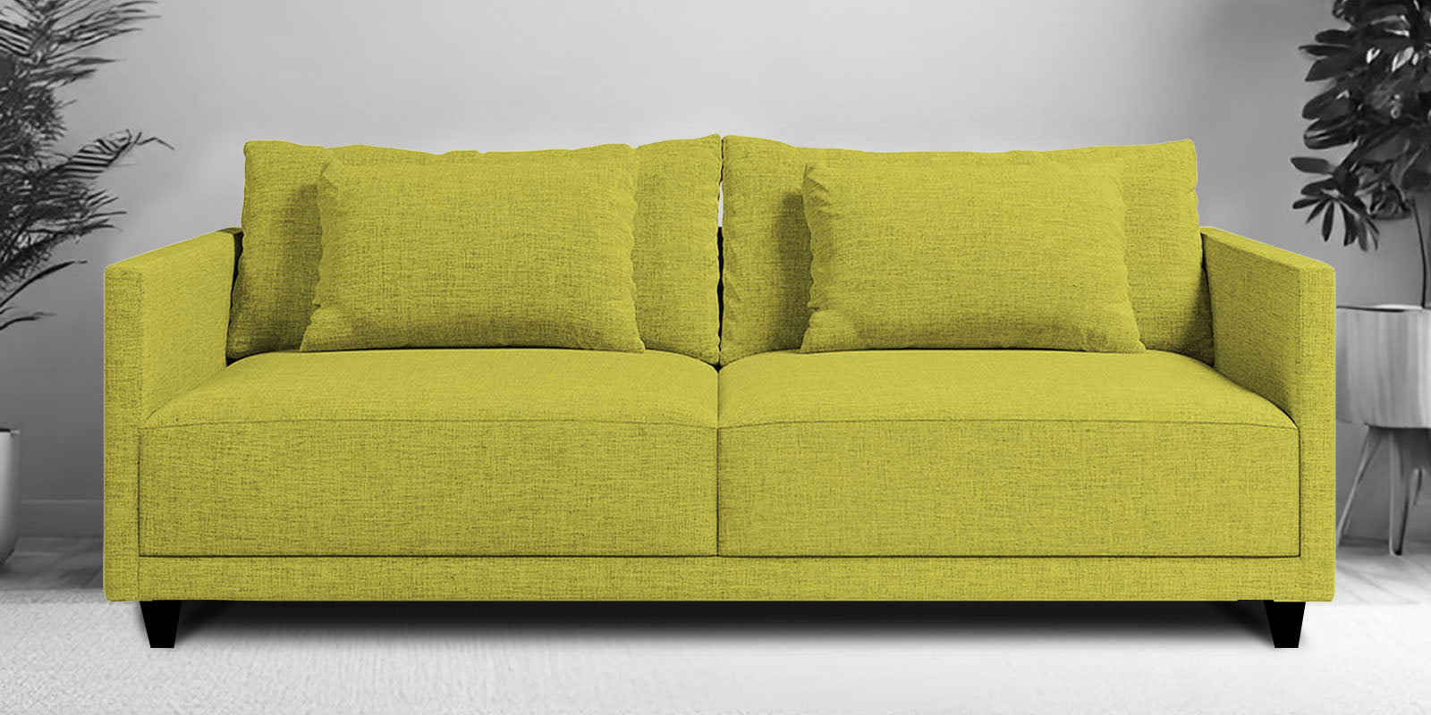 Kera Fabric 2 Seater Sofa In Parrot Green Colour - Febonic Living