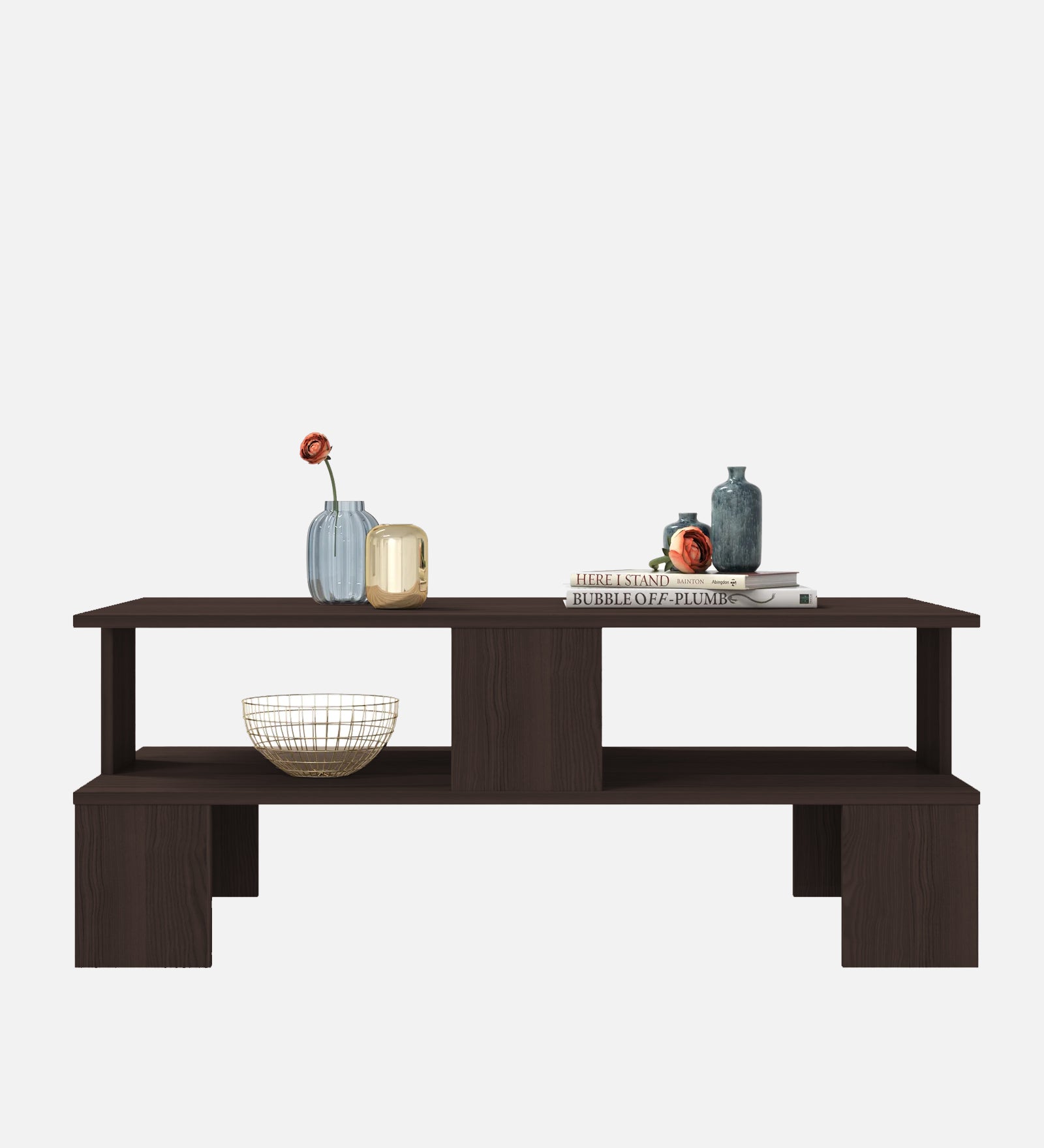 Ares Coffee Table In Dark Walnut Finish - Febonic Living