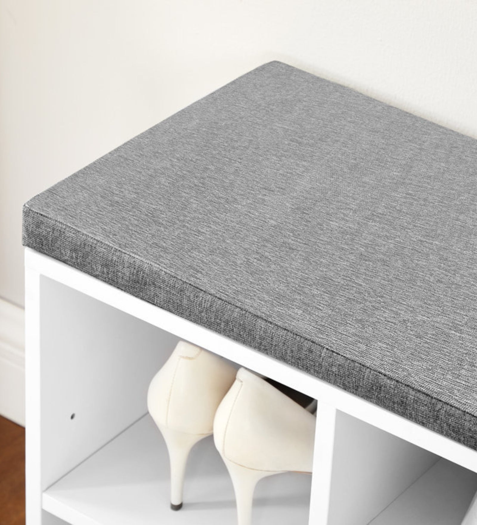 Ijaz Shoe Rack In Frosty White Finish - Febonic Living