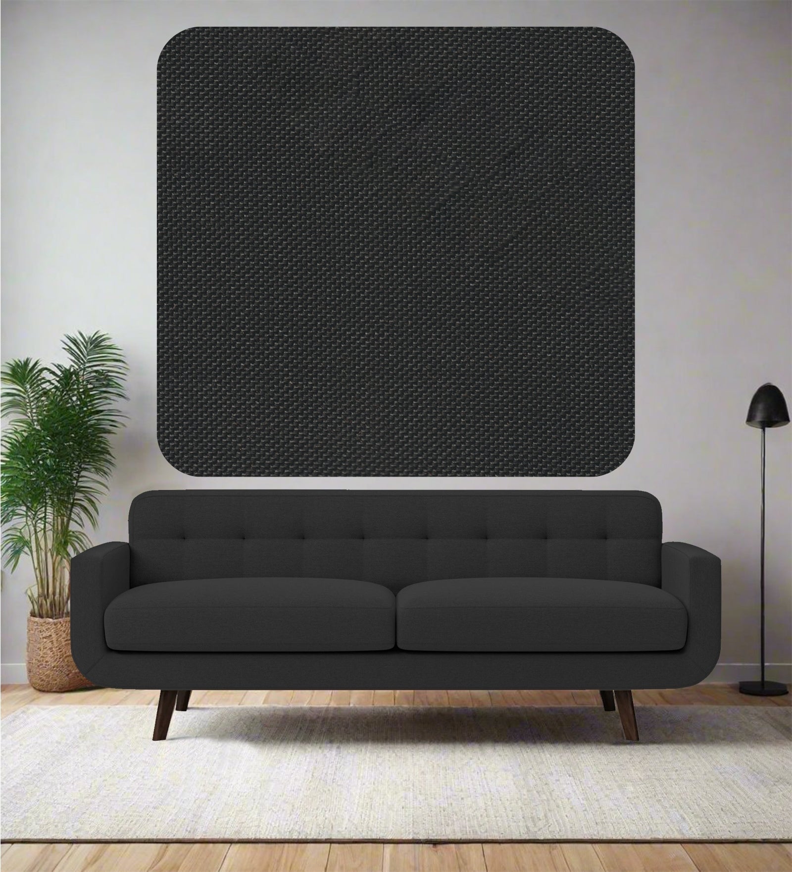 Lenin Crypto Fabric Bitter Black 115 Code - Febonic Living