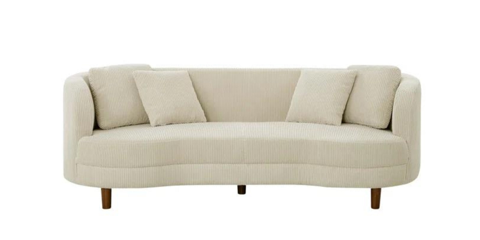 Rola Fabric 3 Seater Sofa in Ivory Cream Colour