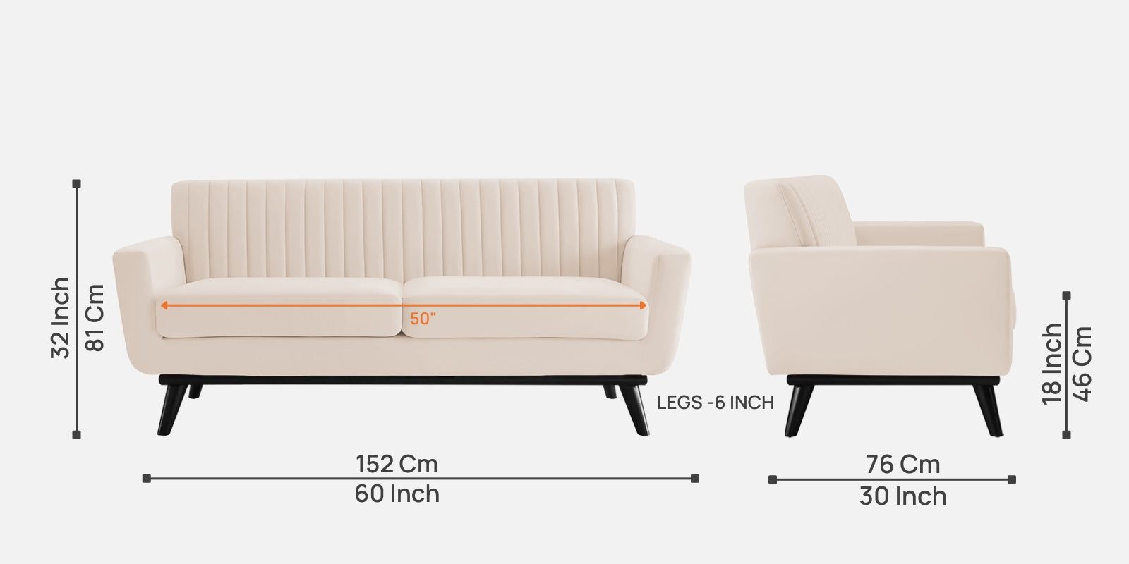 Tucker Velvet 2 Seater Sofa In Camel Beige Colour - Febonic Living