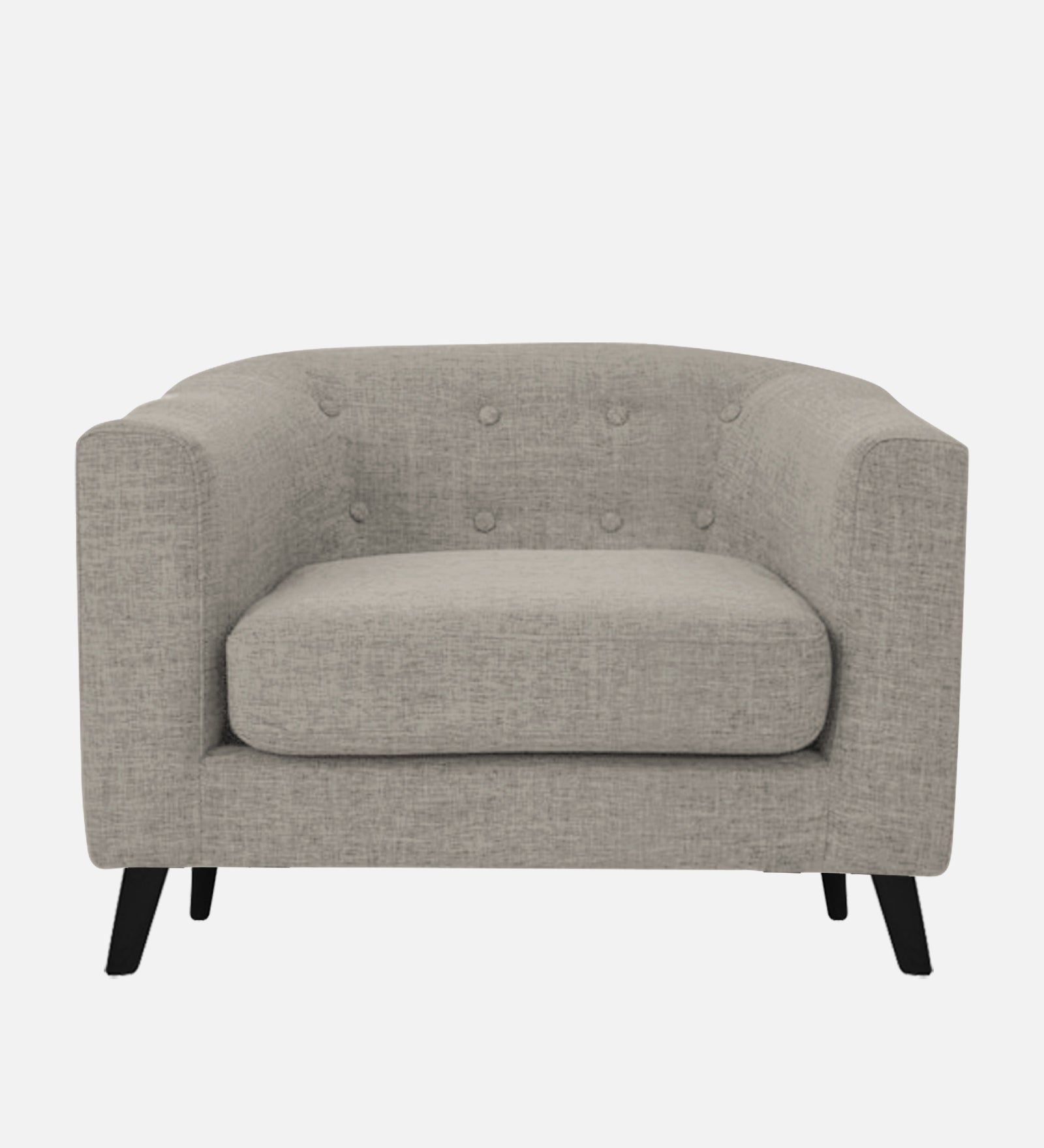 Casper Fabric 1 Seater Sofa In Ash Grey Colour - Febonic Living