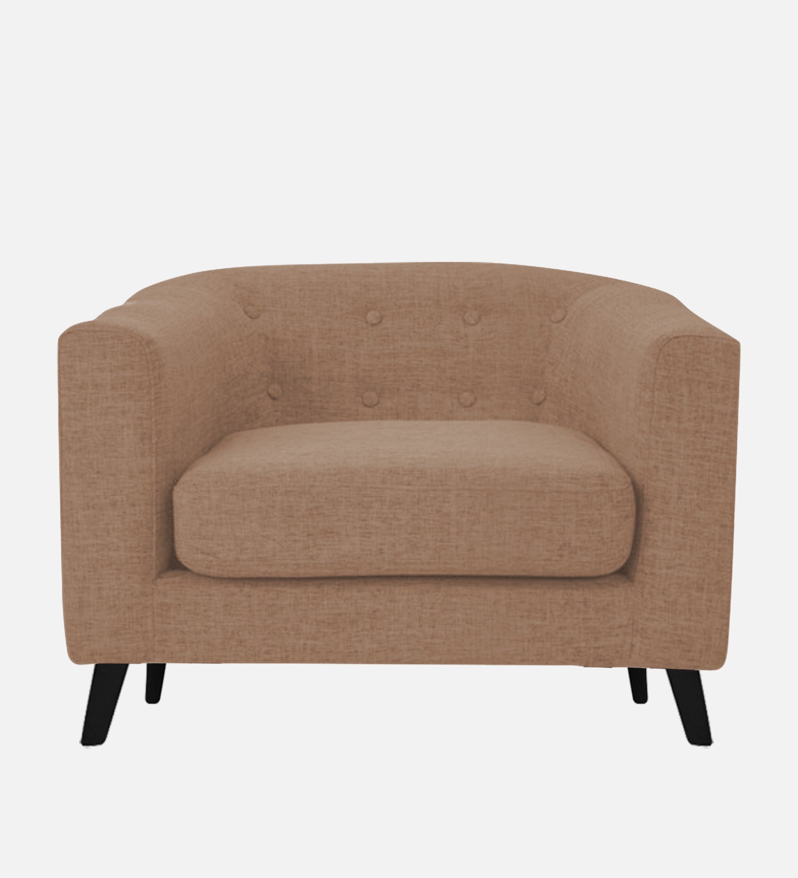 Casper Fabric 1 Seater Sofa In Cosmic Beige Colour - Febonic Living