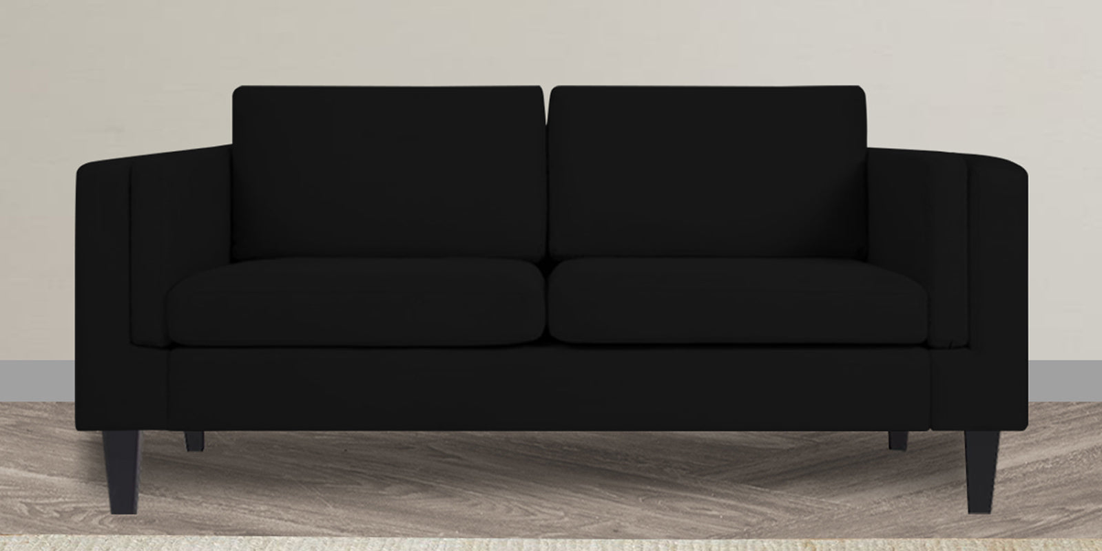Jasper Velvet 2 Seater Sofa in Adam Black Colour