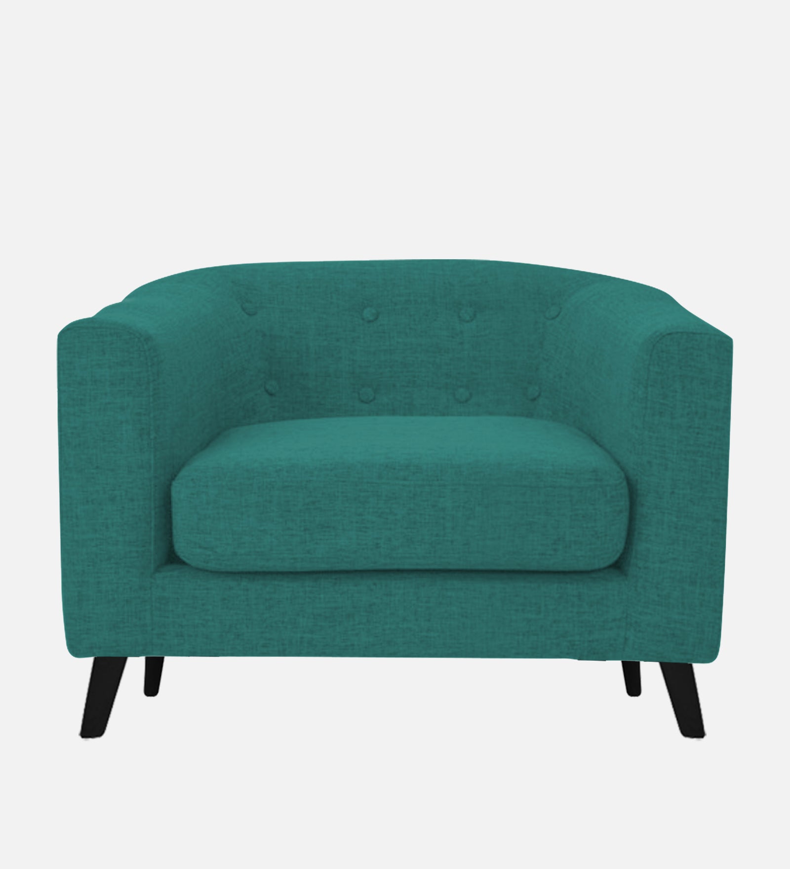 Casper Fabric 1 Seater Sofa In Sea Green Colour - Febonic Living