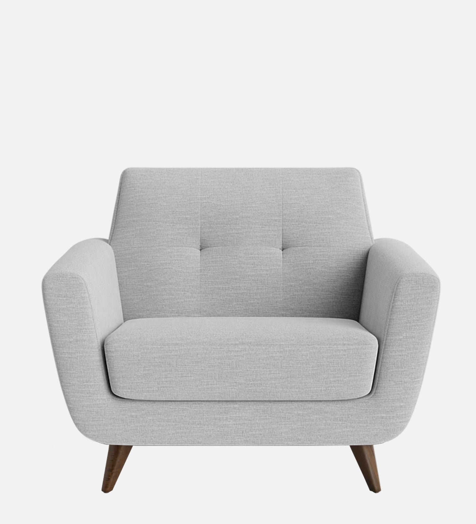 Jasmin Fabric 1 Seater Sofa In Lit Grey Colour - Febonic Living