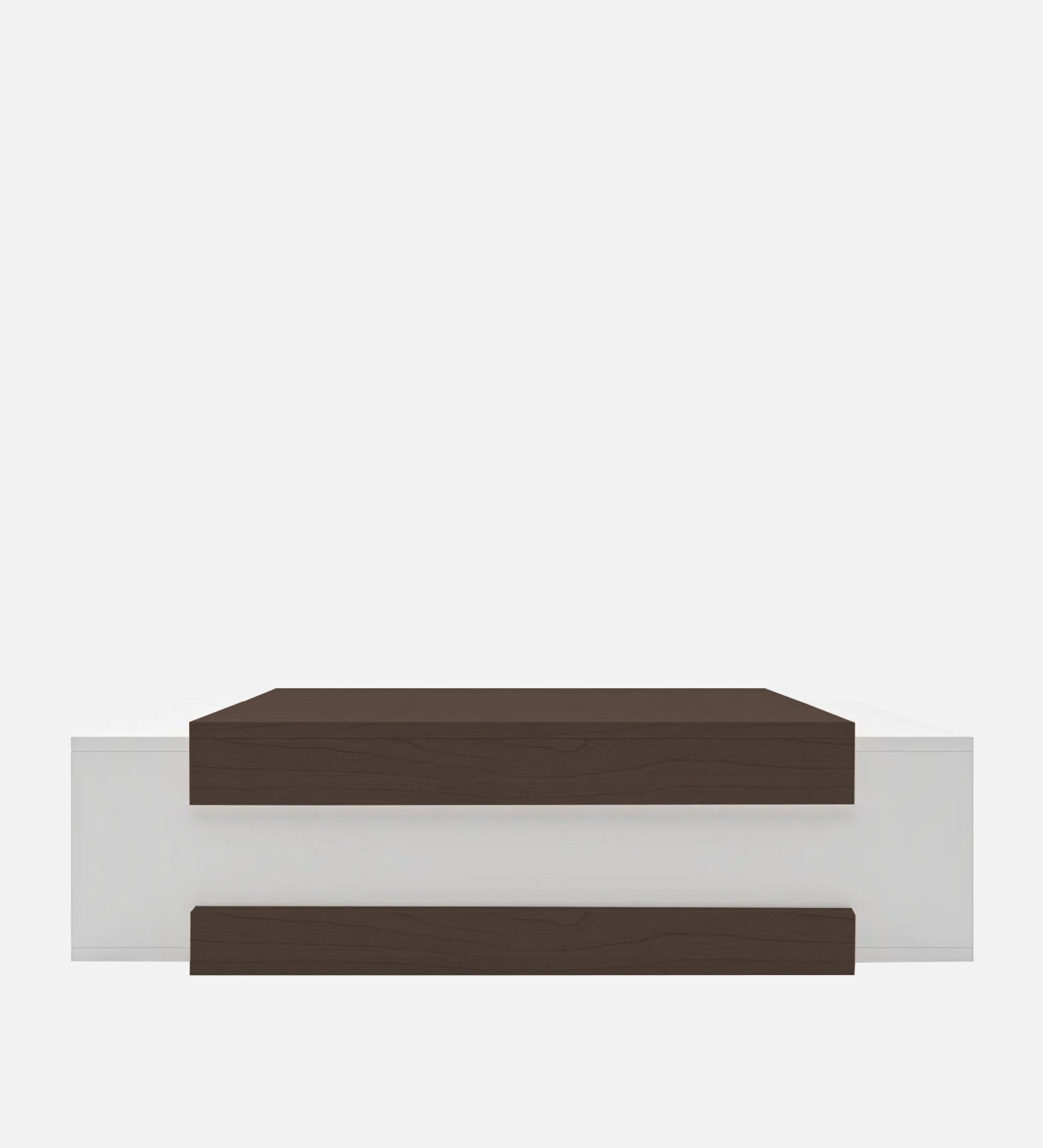 Odin Coffee Table In Dark Walnut & Frosty White Finish - Febonic Living