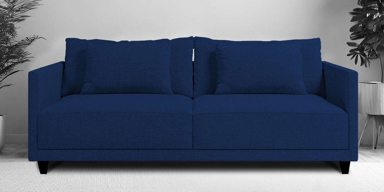 Kera Fabric 2 Seater Sofa In Royal Blue Colour - Febonic Living