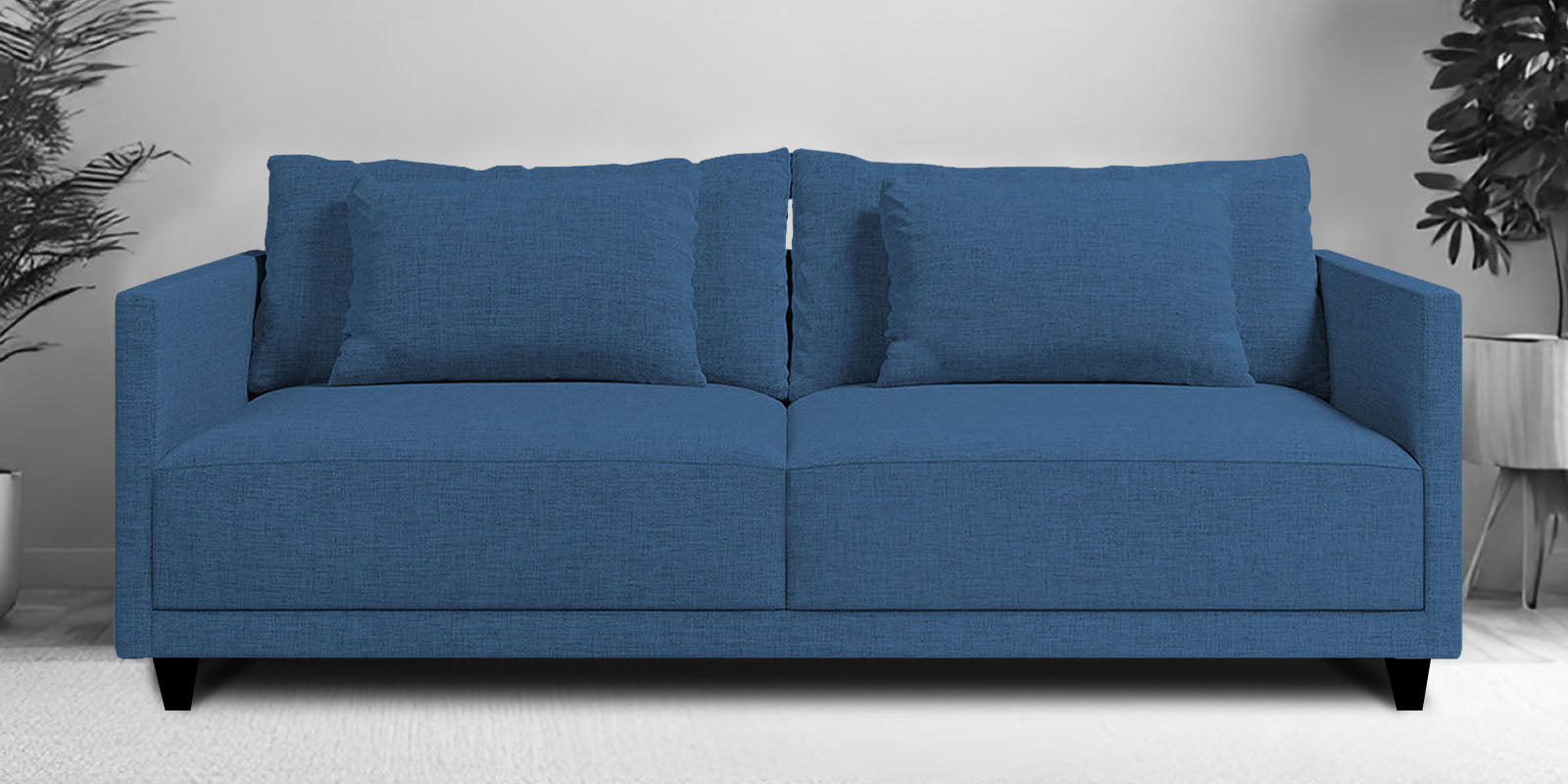 Kera Fabric 2 Seater Sofa In Light Blue Colour - Febonic Living