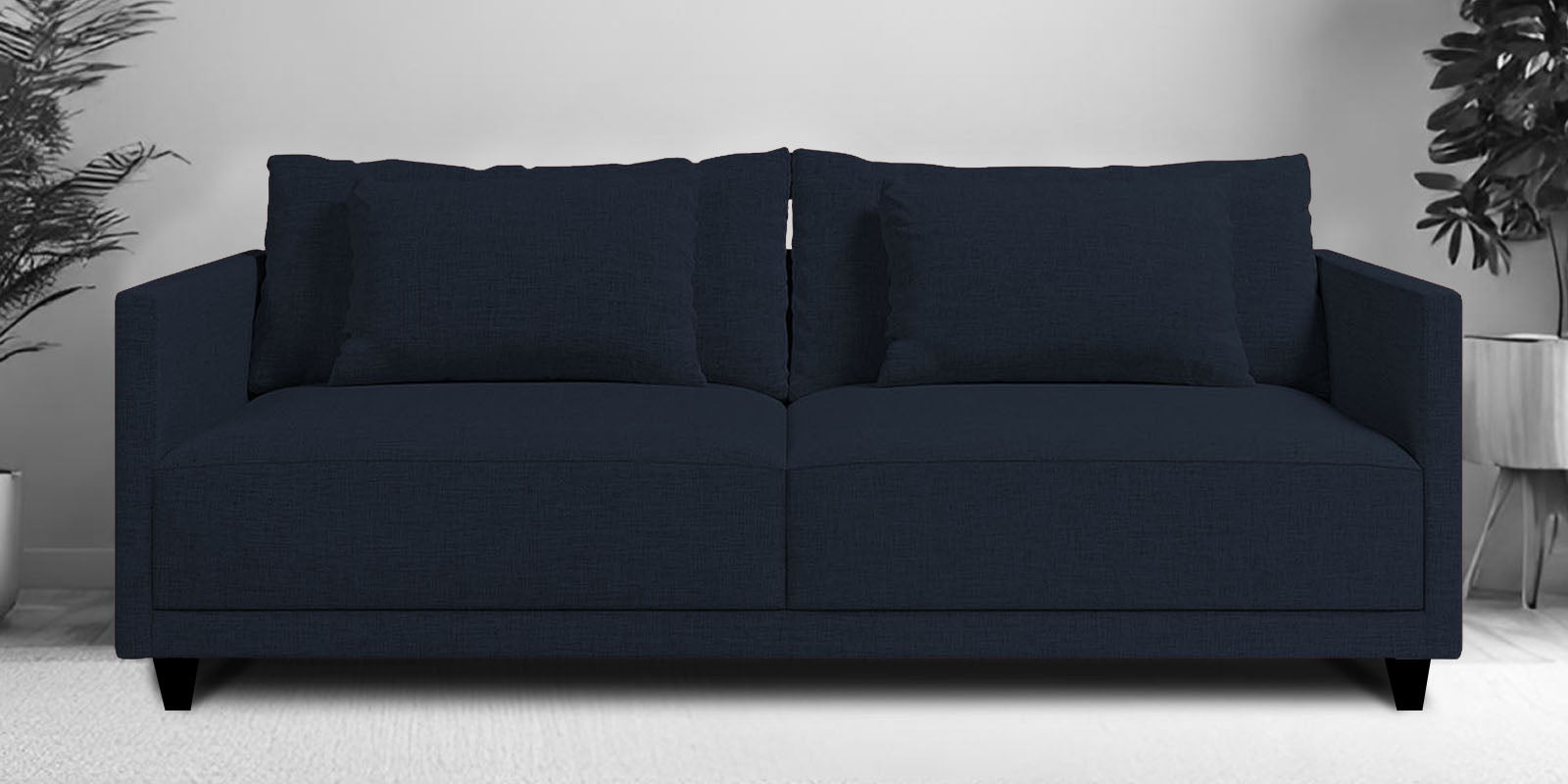 Kera Fabric 2 Seater Sofa In Denim Blue Colour - Febonic Living
