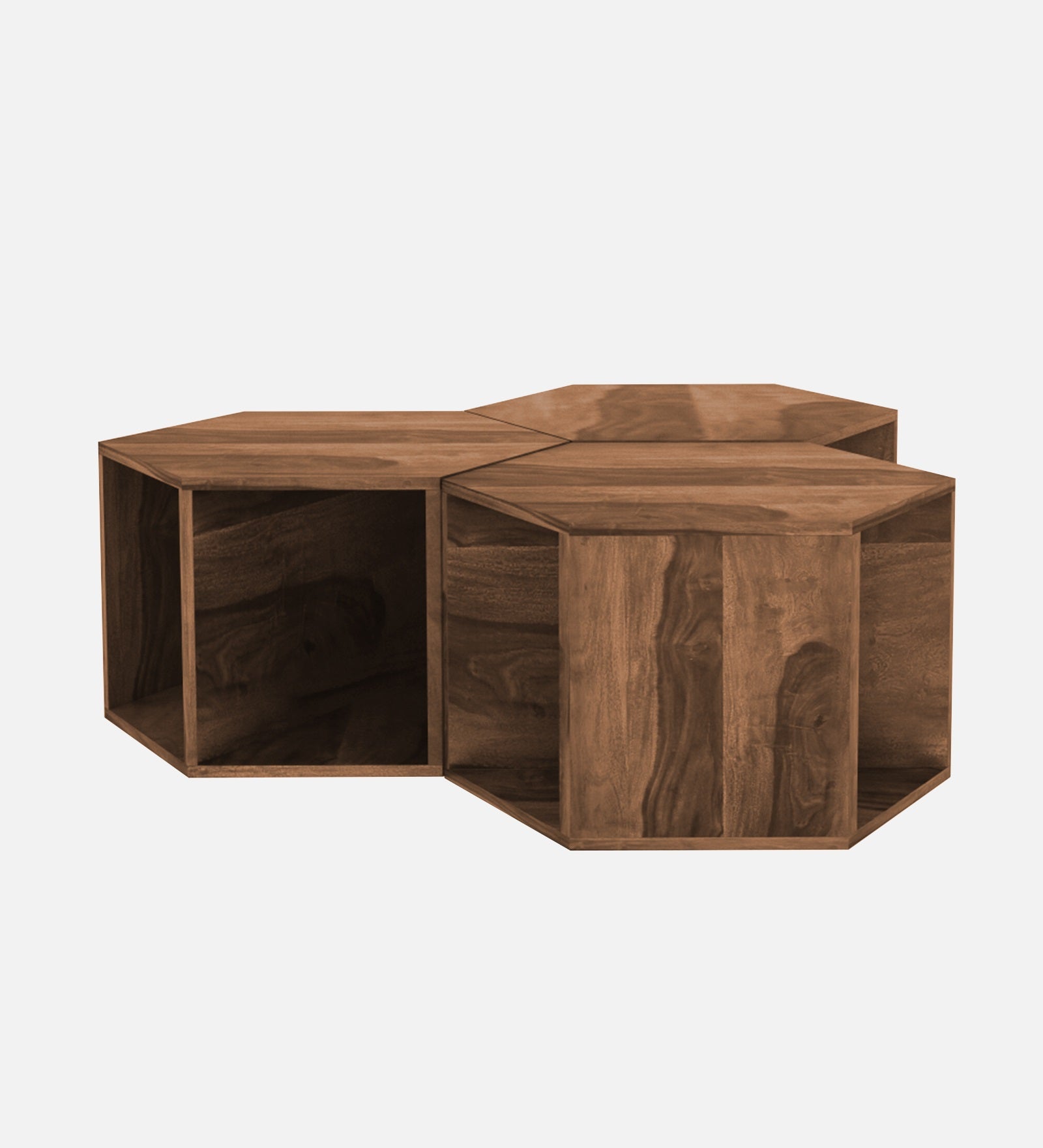 Mann Nesting Table In Oral Walnut Finish - Febonic Living